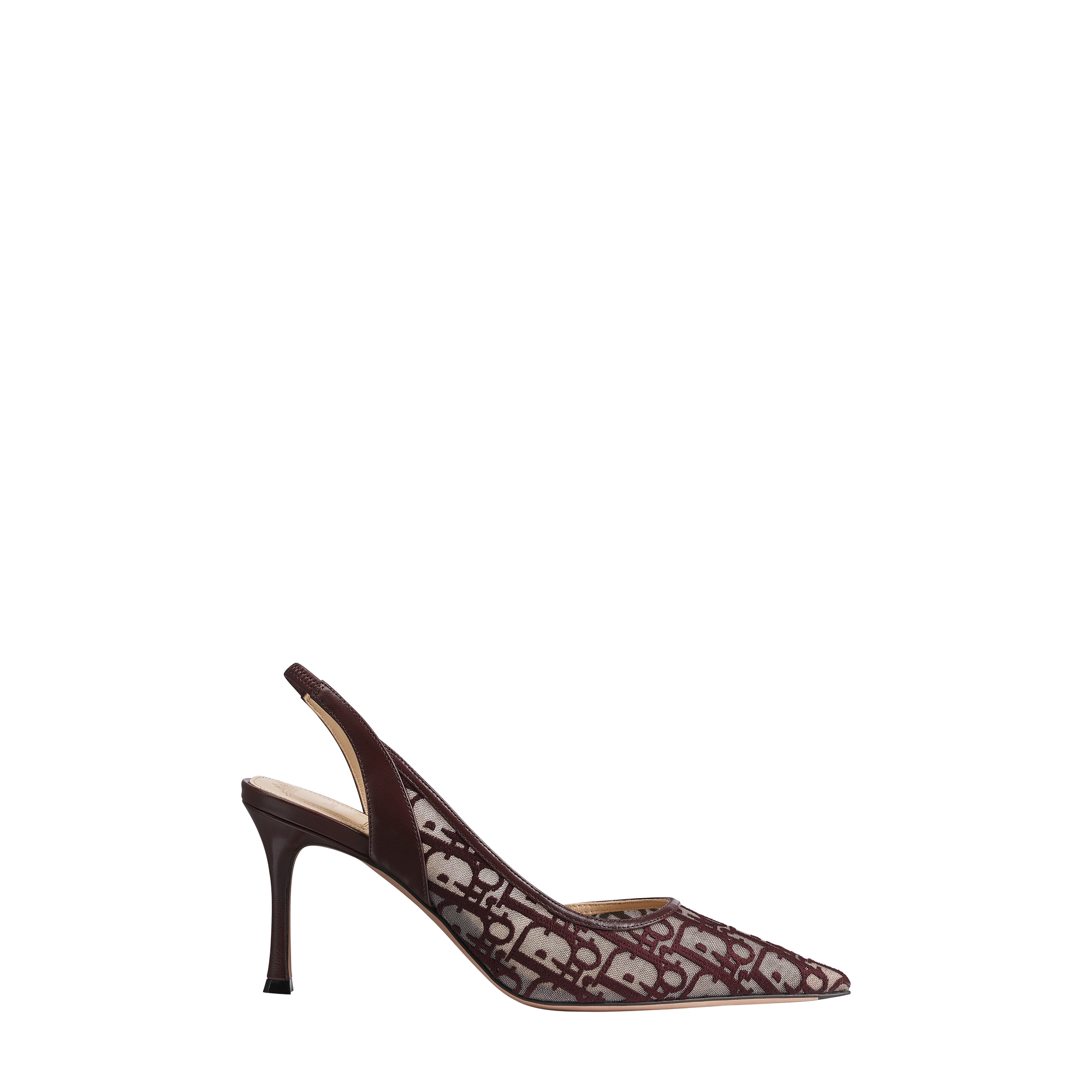  Malla con bordado Dior Oblique borgoña