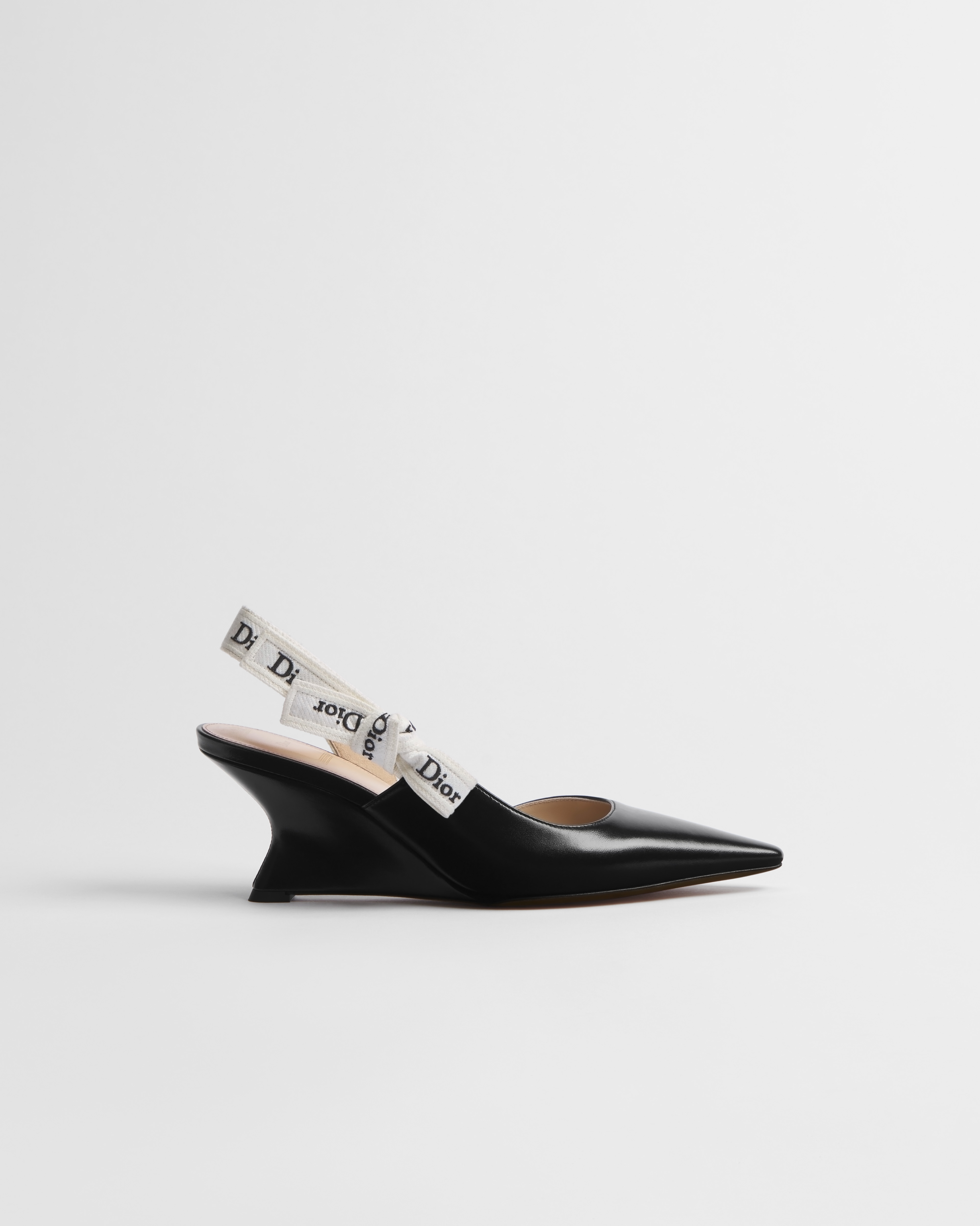 J'Adior Wedge Slingback Pump Black Lambskin E02