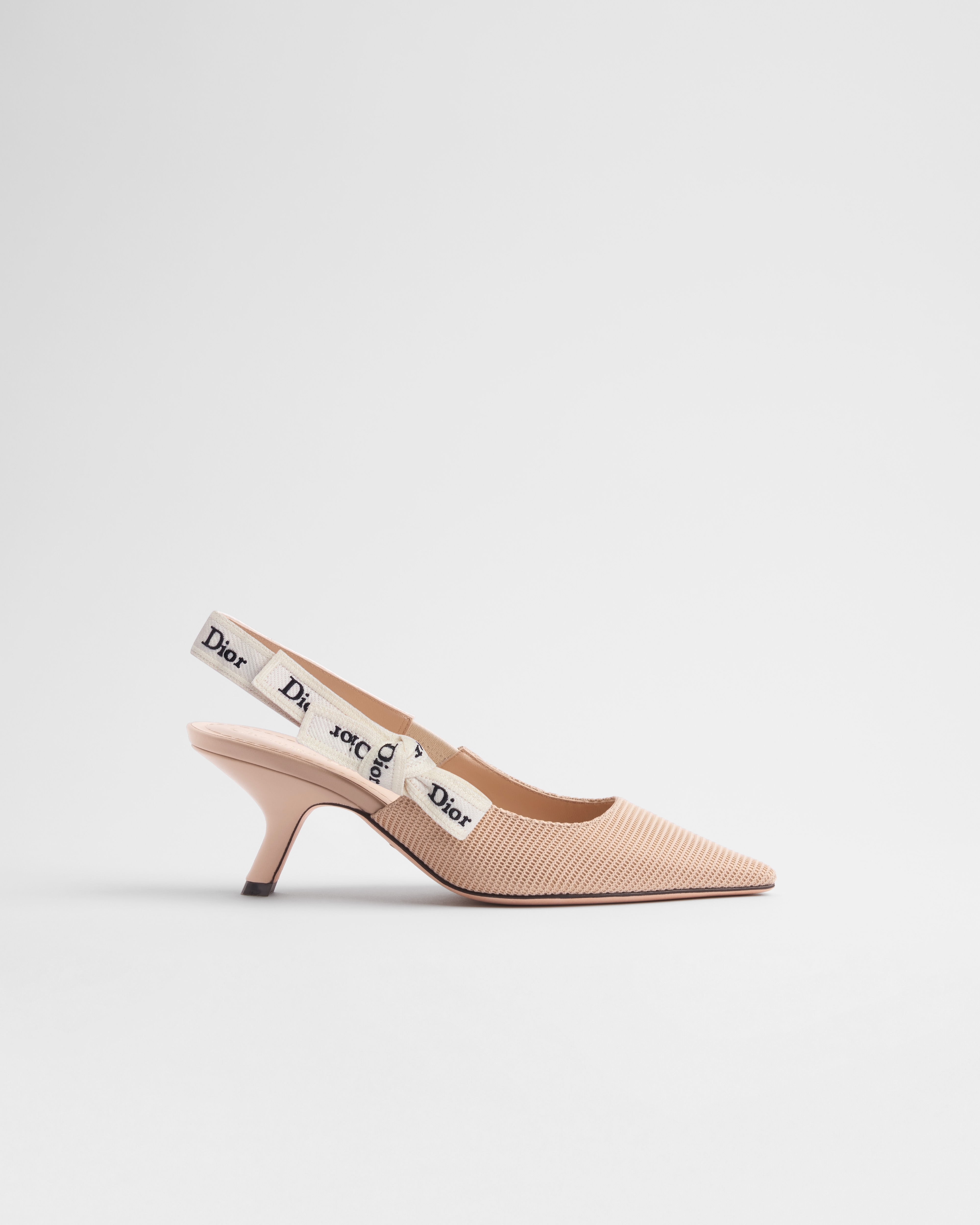 Zapato de salón slingback J'Adior Tejido técnico nude E02