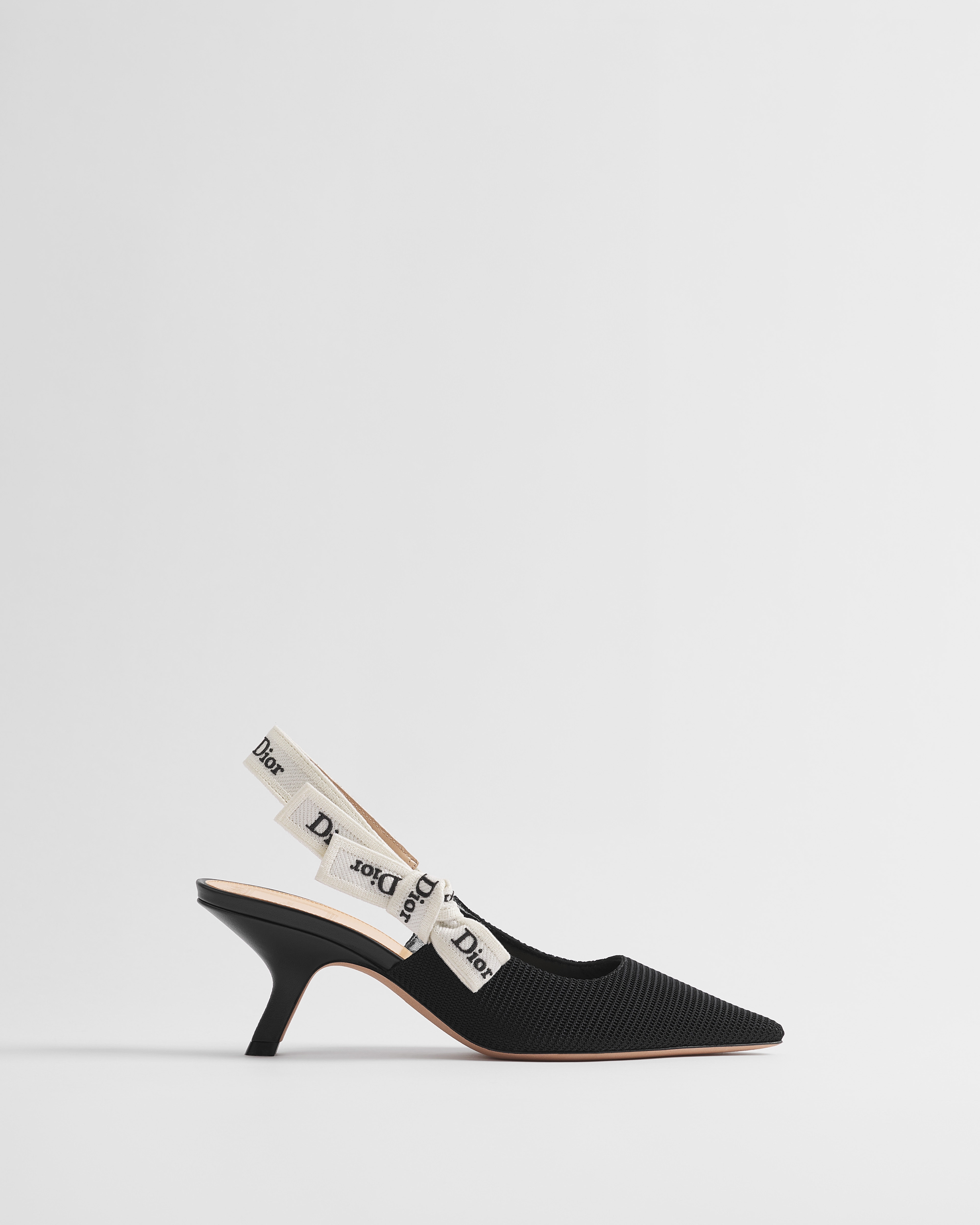 Décolleté slingback J'Adior Tessuto tecnico nero E02