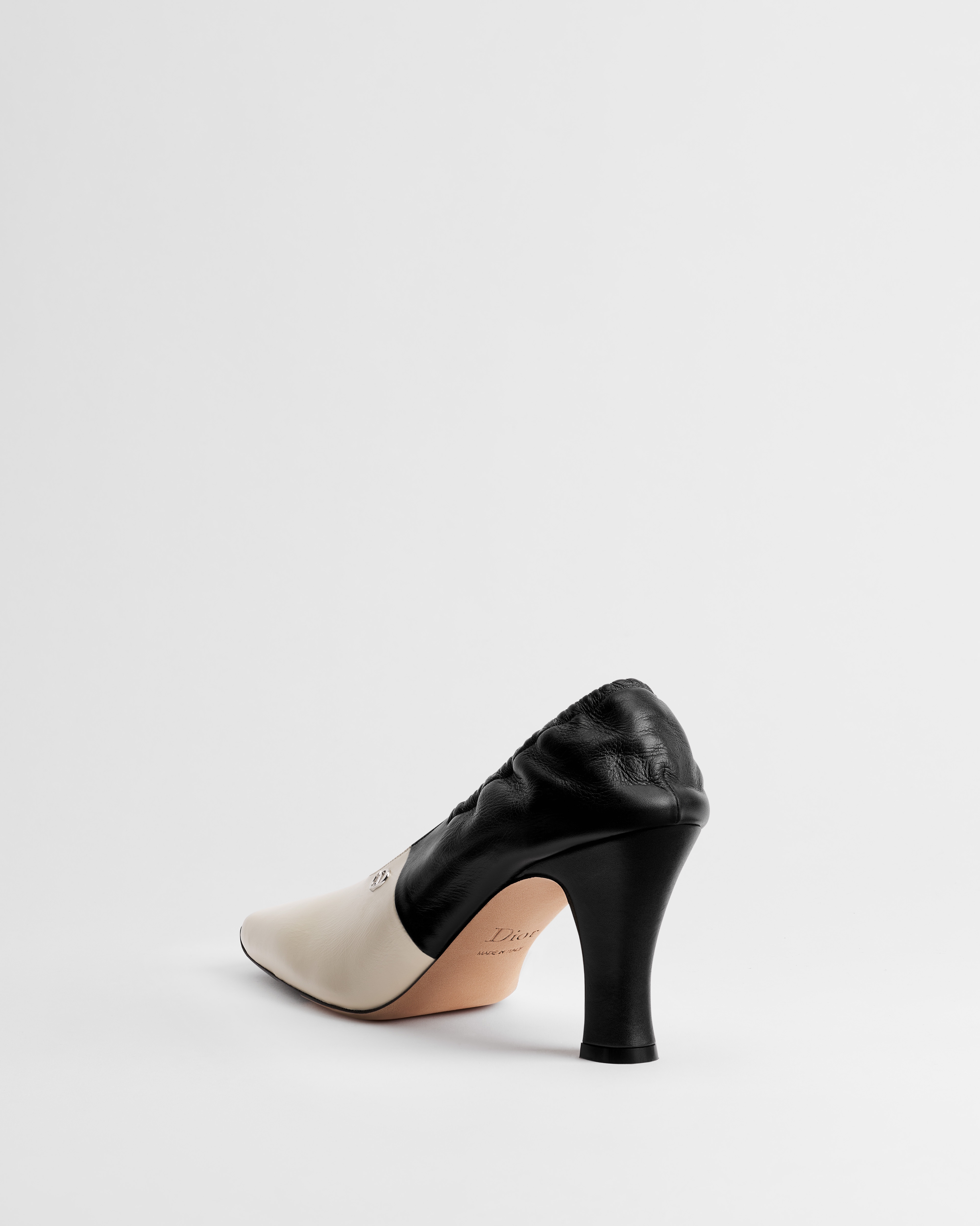 Dior Sunset Pump White and Black Lambskin E05