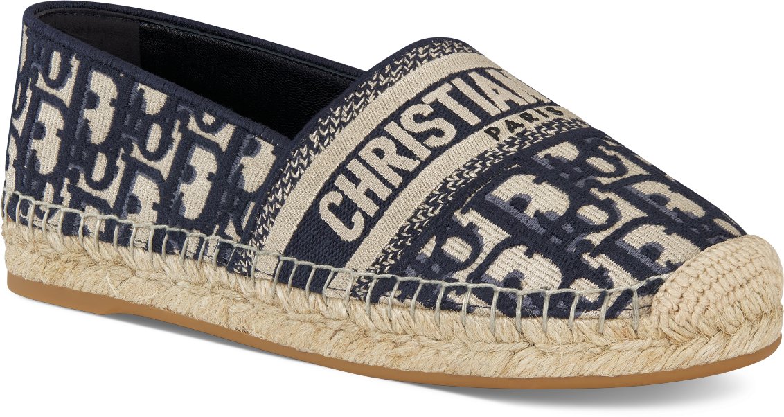 Dior Granville Espadrille Three quarter closed view Three quarter closed view
