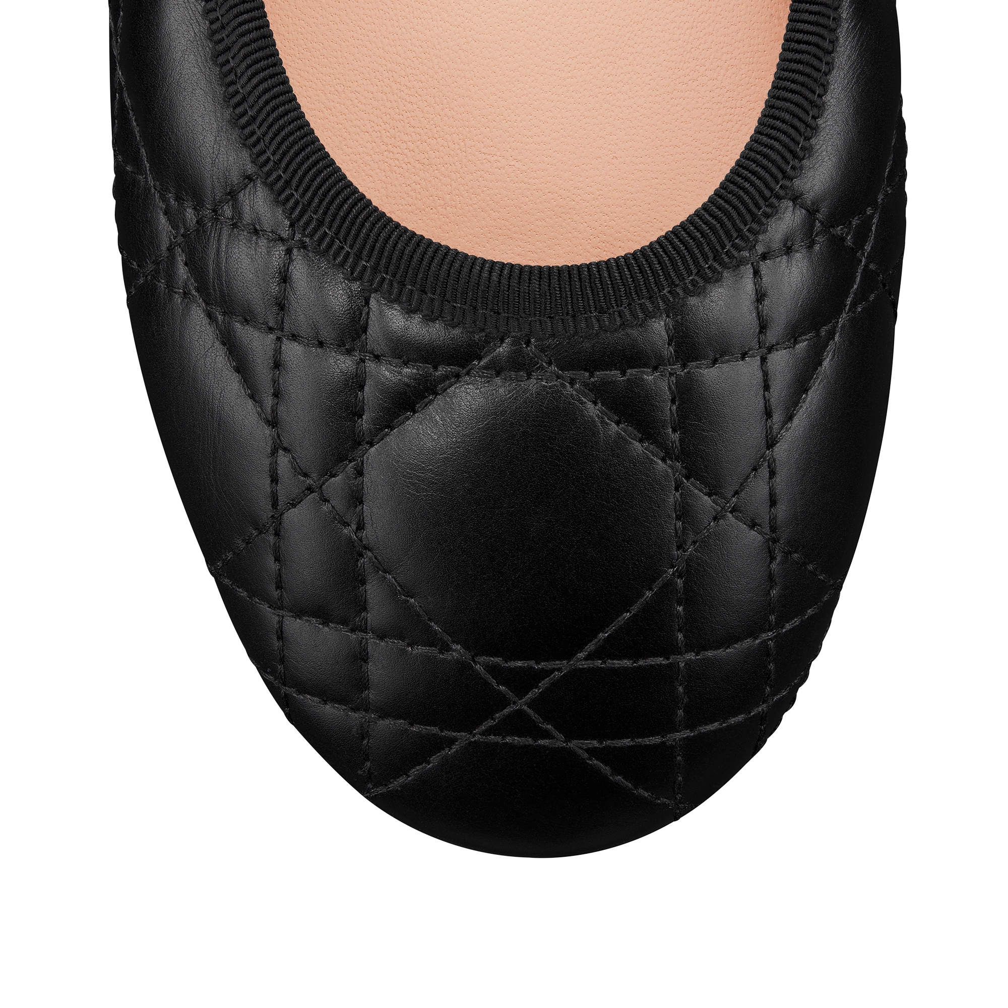 Dior Ballet Flat Black Quilted Cannage Calfskin E09