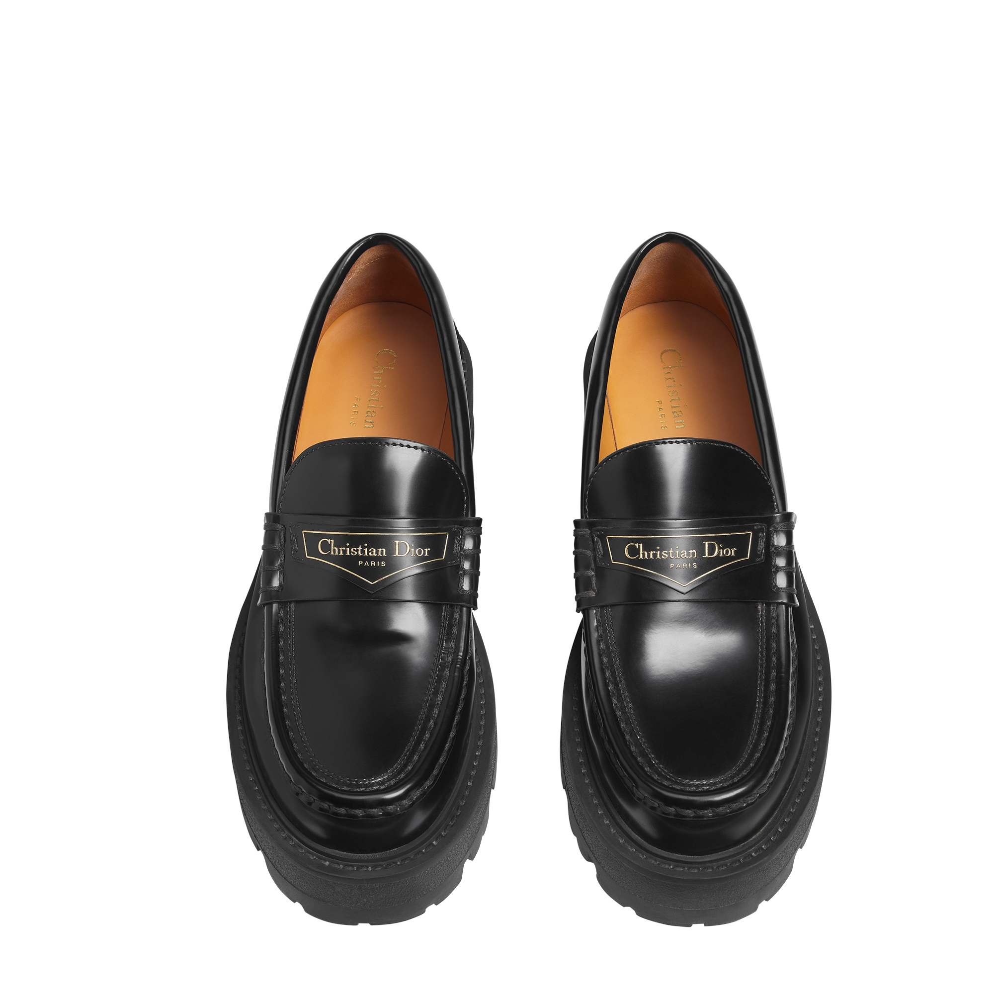 Dior Boy Platform Loafer Black Brushed Calfskin E06