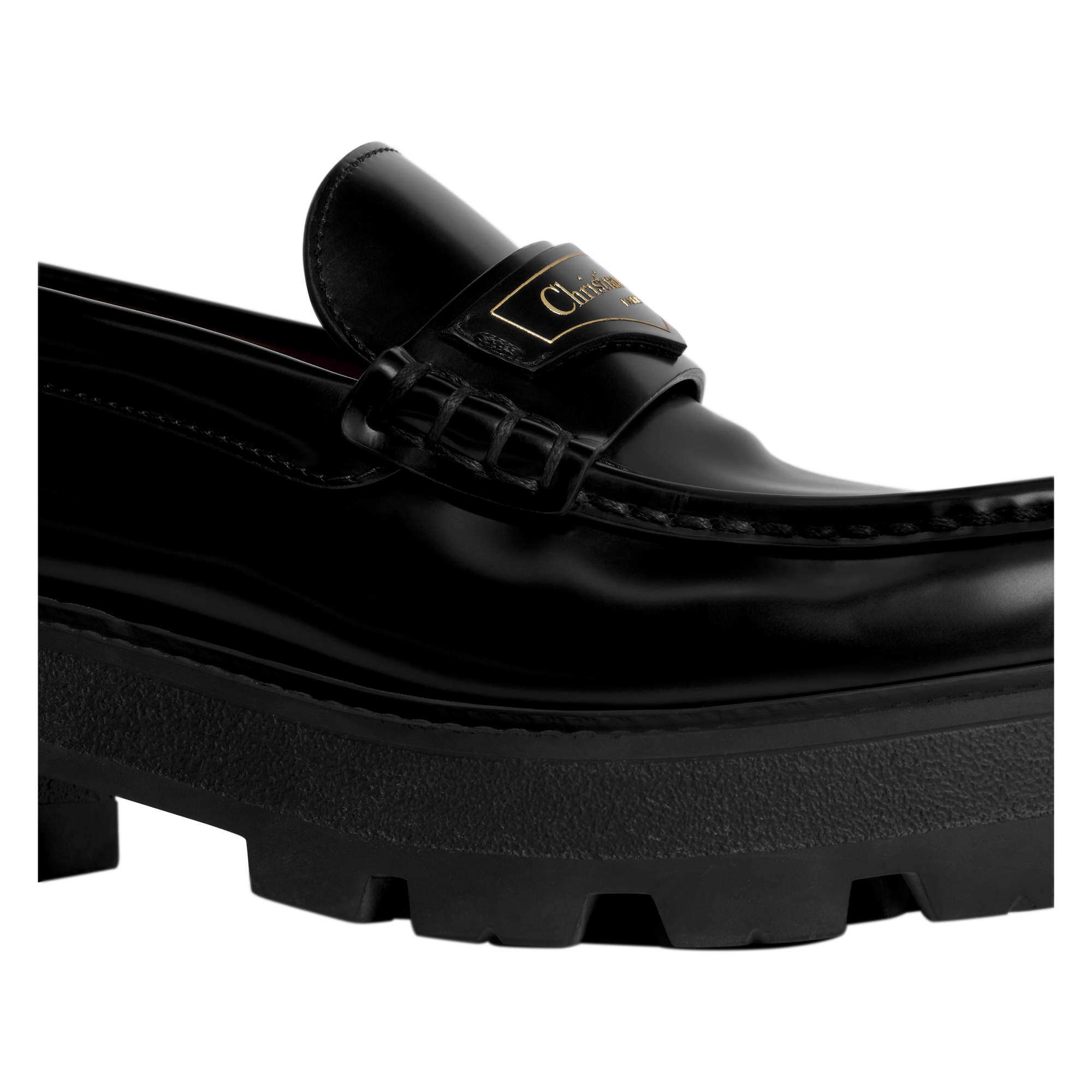Dior Boy Platform Loafer Black Brushed Calfskin E09