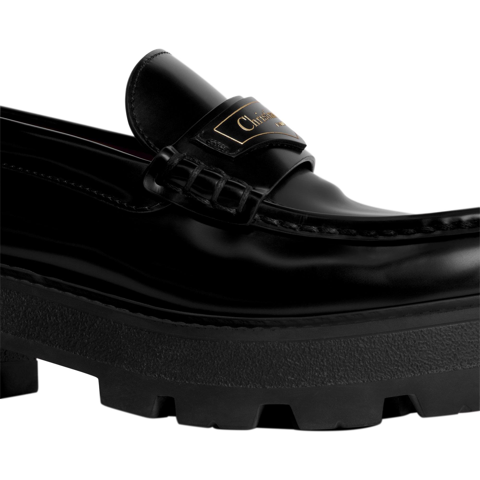 Dior Boy Platform Loafer Black Brushed Calfskin E09