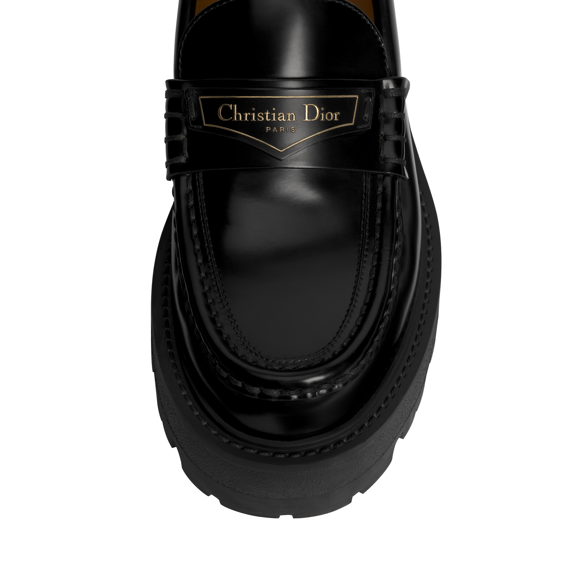 Dior Boy Platform Loafer Black Brushed Calfskin E10