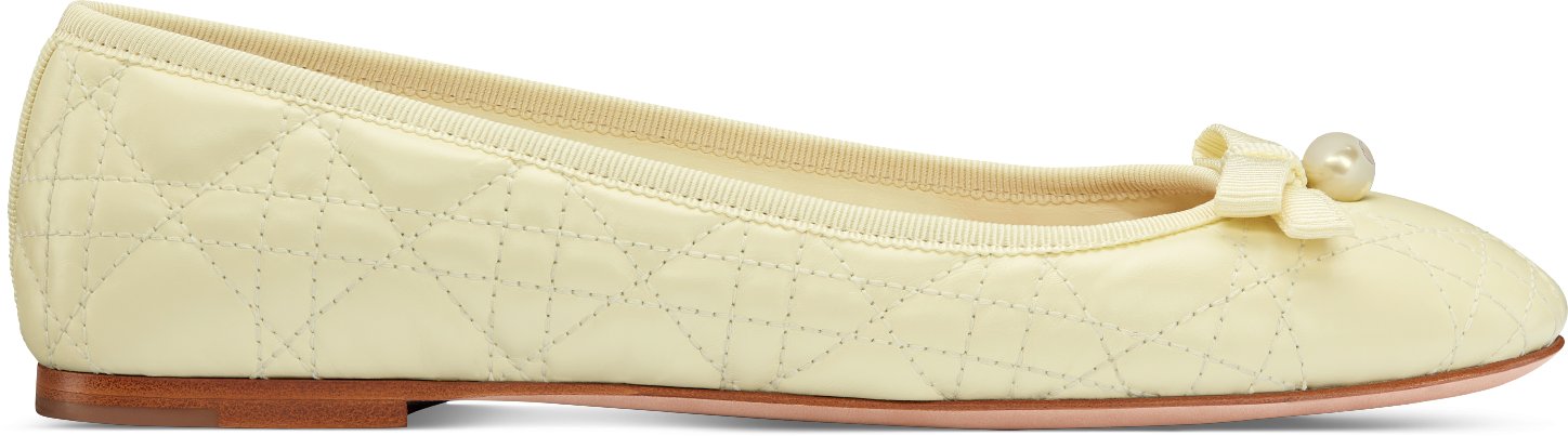 Dior Ballet Flat Nude Quilted Cannage Calfskin DIOR