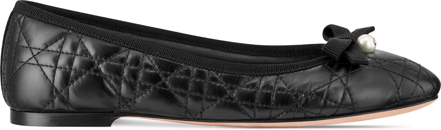 Dior Ballet Flat Black Quilted Cannage Calfskin DIOR