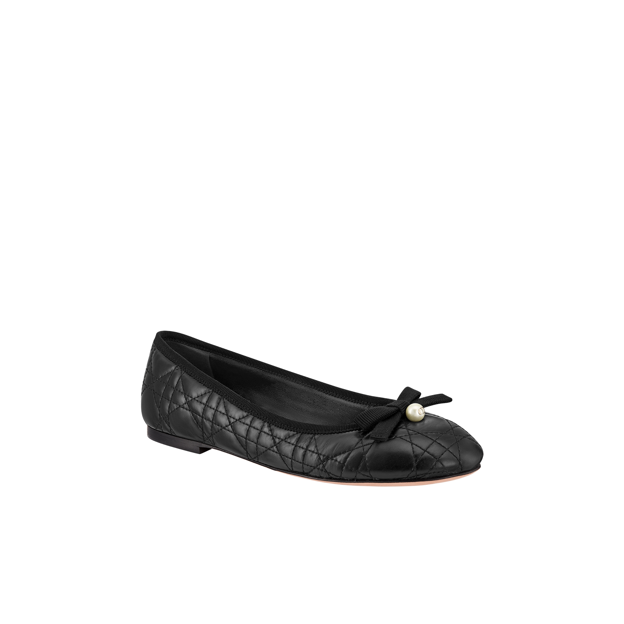 Dior Ballet Flat Black Quilted Cannage Calfskin E03