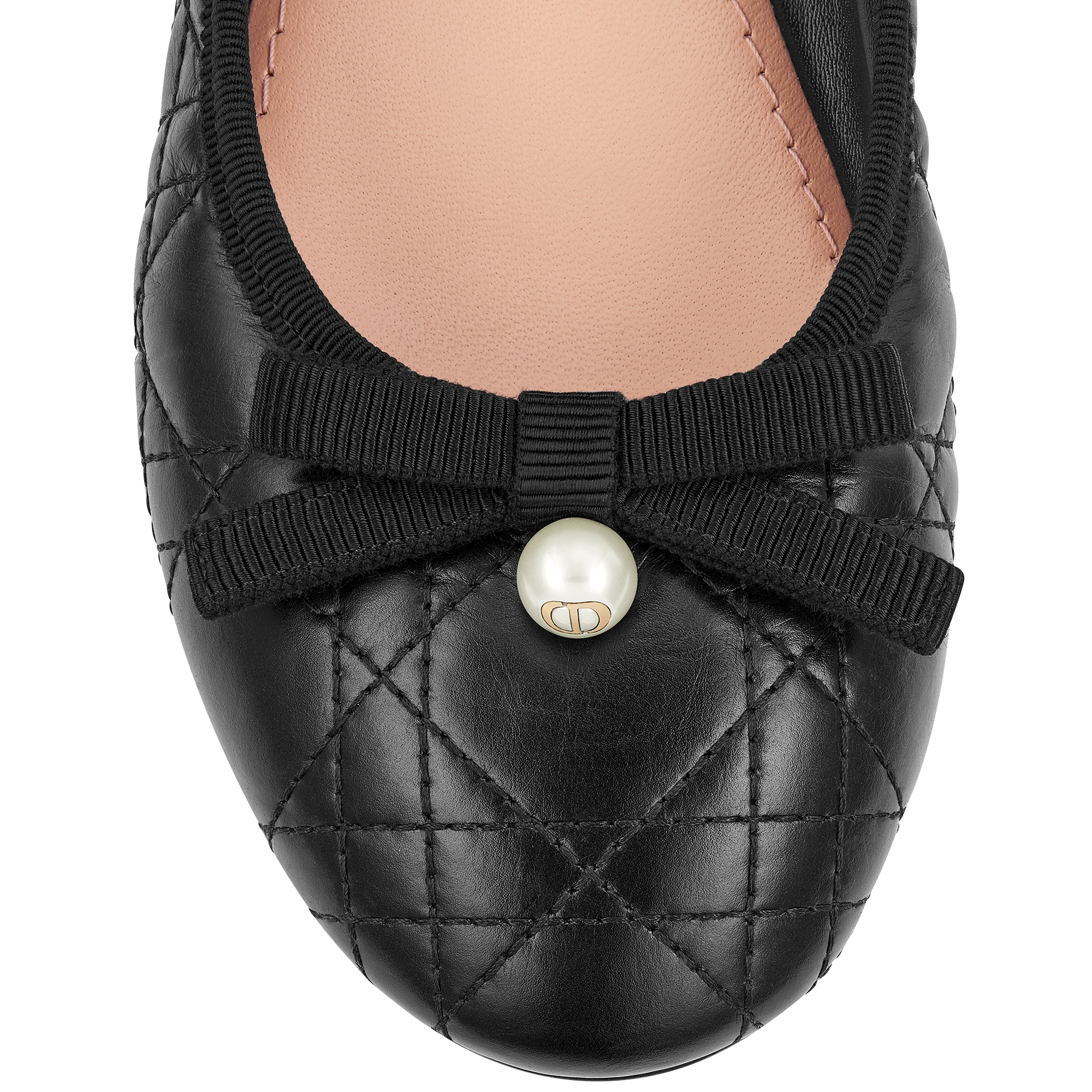 Dior Ballet Flat Black Quilted Cannage Calfskin E09
