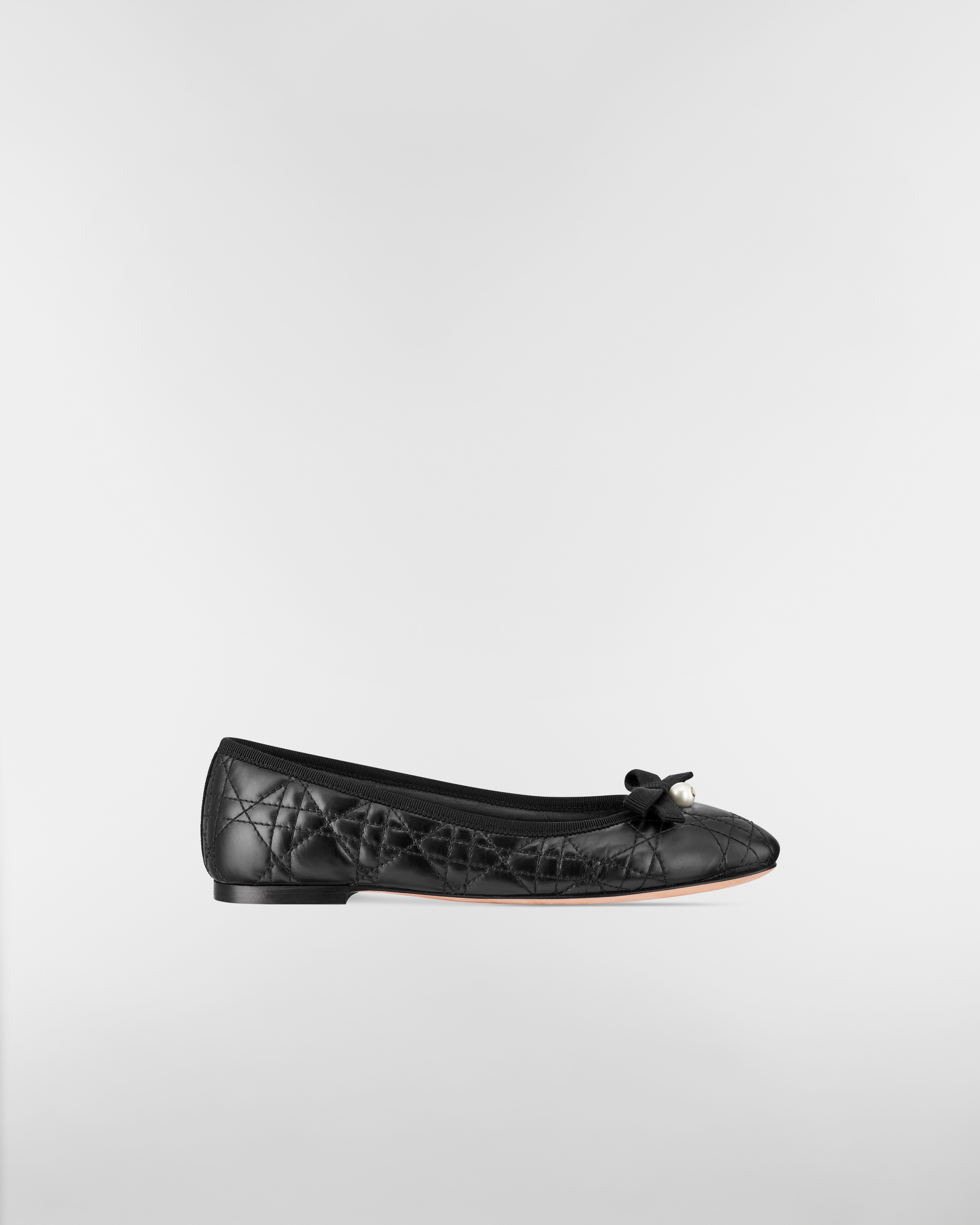 Dior Ballet Flat Black Quilted Cannage Calfskin E02