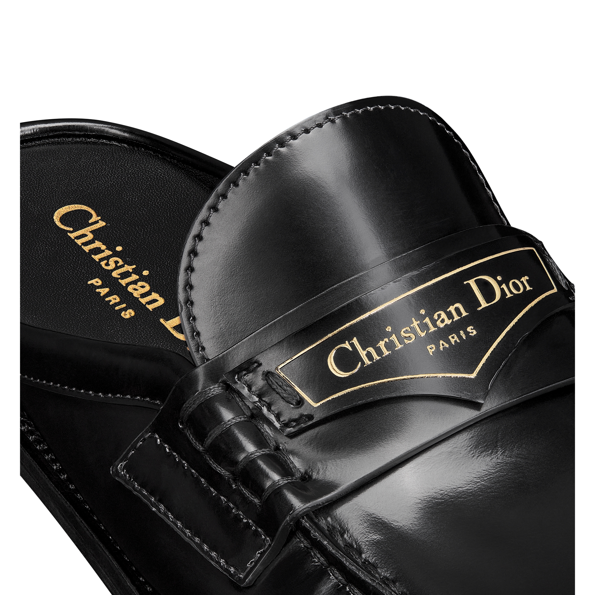 Dior Boy Mule Black Brushed Calfskin E09