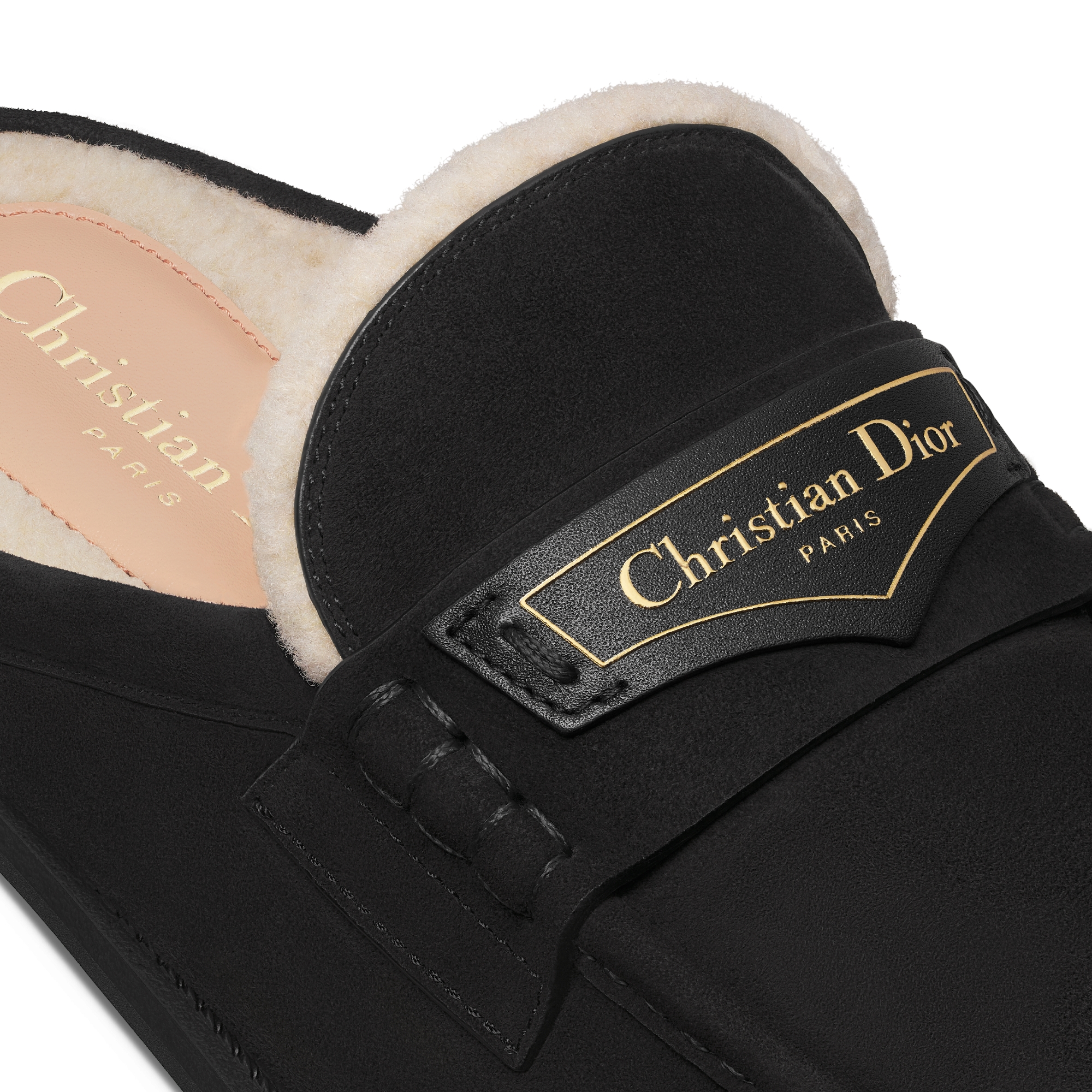 Dior Boy Mule Black Suede Goatskin E09