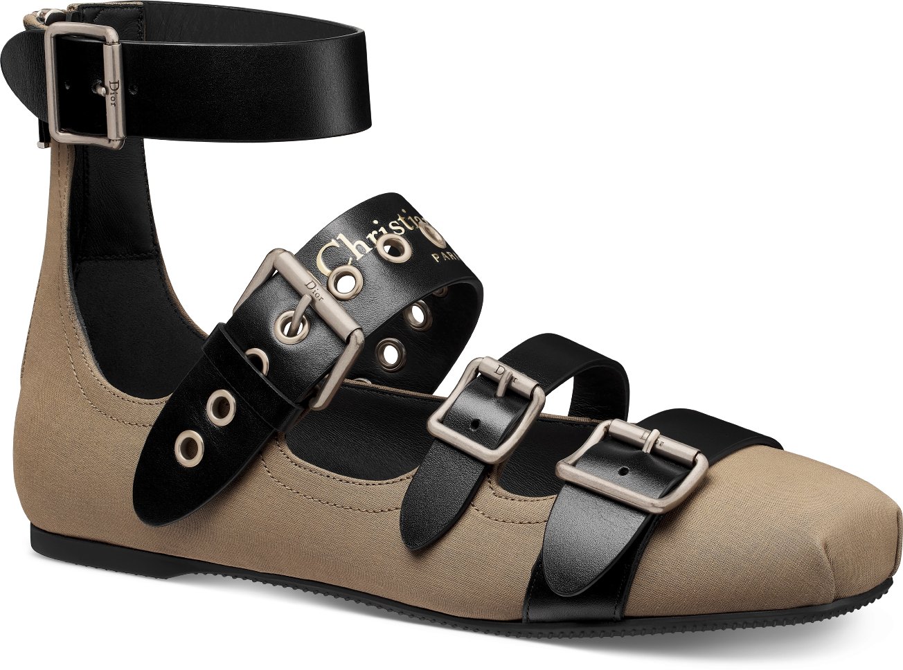 Dior Punk Ballet Flat Three quarter closed view Three quarter closed view