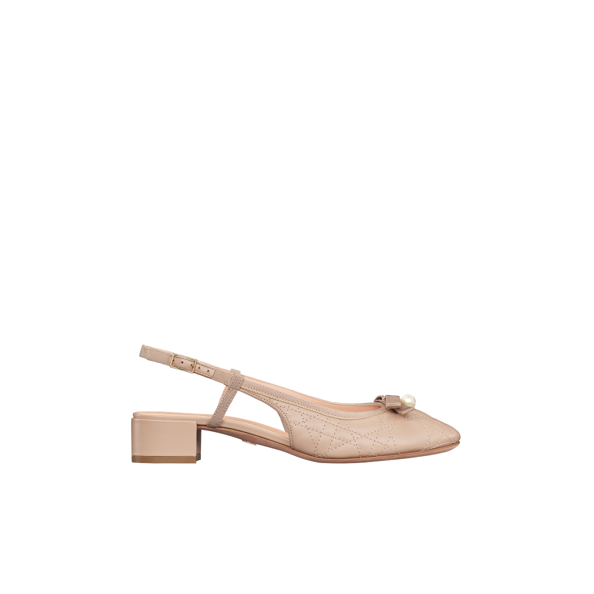 Dior Ballet Slingback Pump Nude Quilted Cannage Calfskin E02