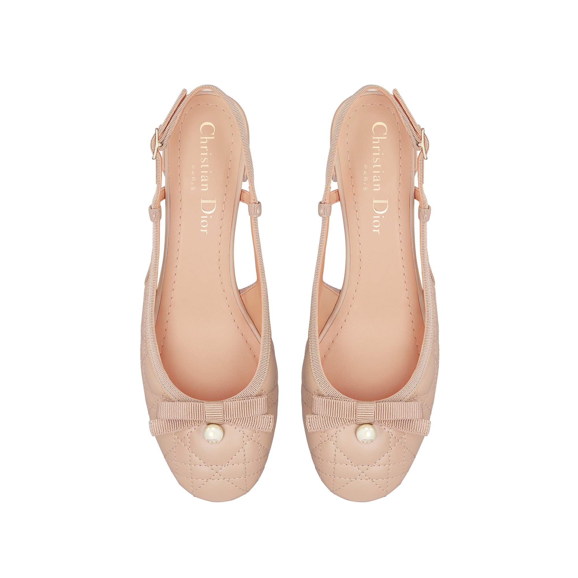 Dior Ballet Slingback Pump Nude Quilted Cannage Calfskin E06