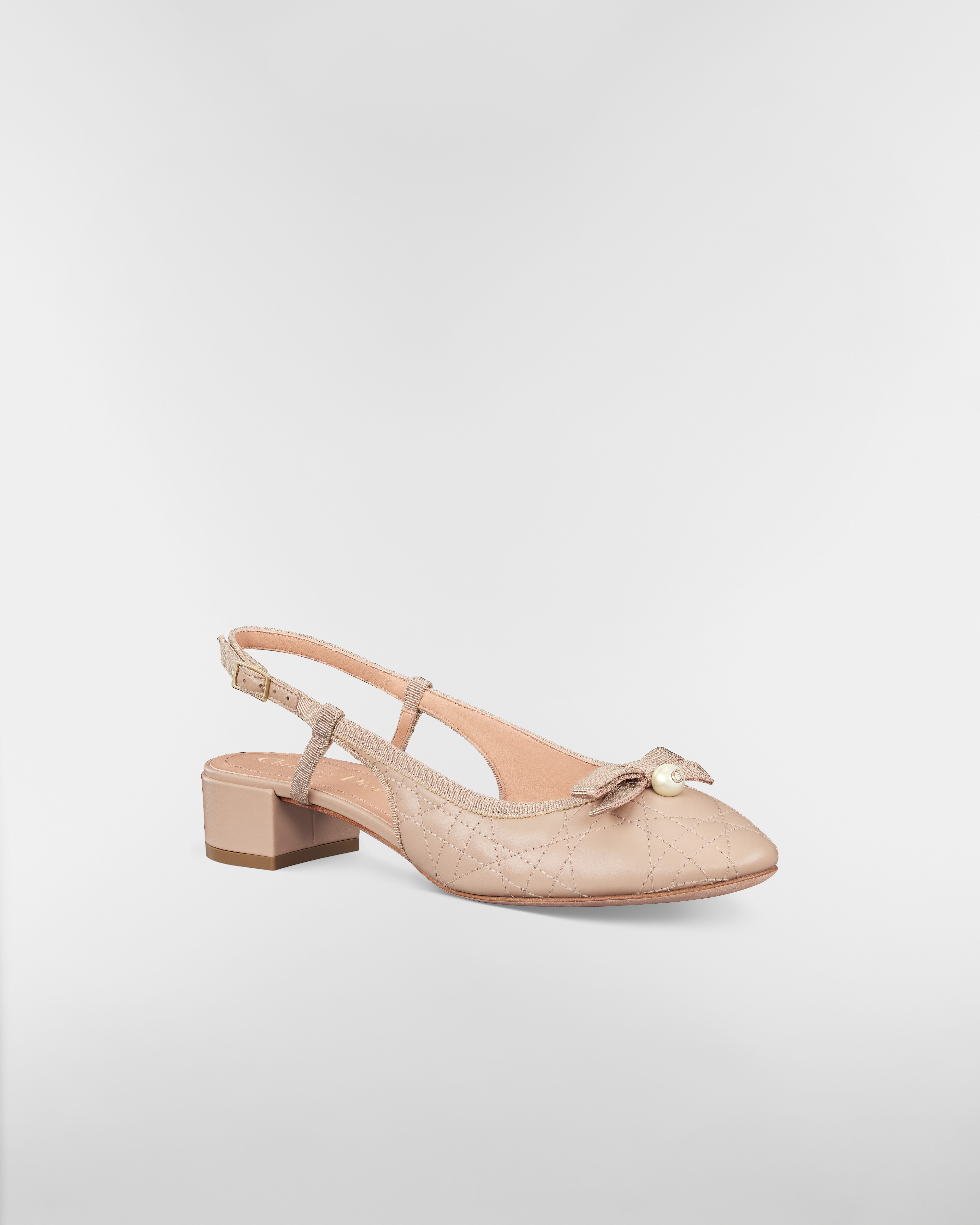 Dior Ballet Slingback Pump Nude Quilted Cannage Calfskin E03