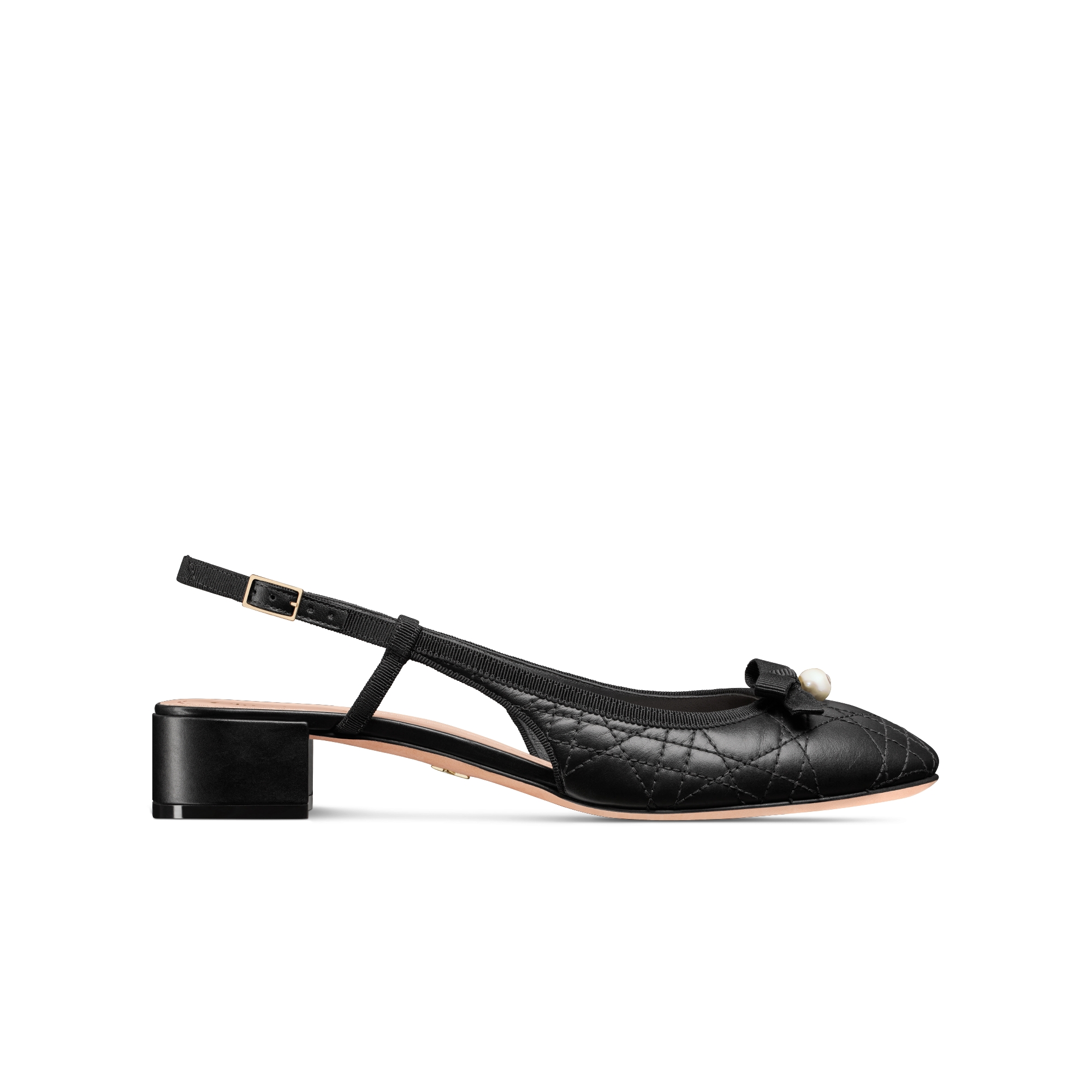 Dior Ballet Slingback Pump Black Quilted Cannage Calfskin E02