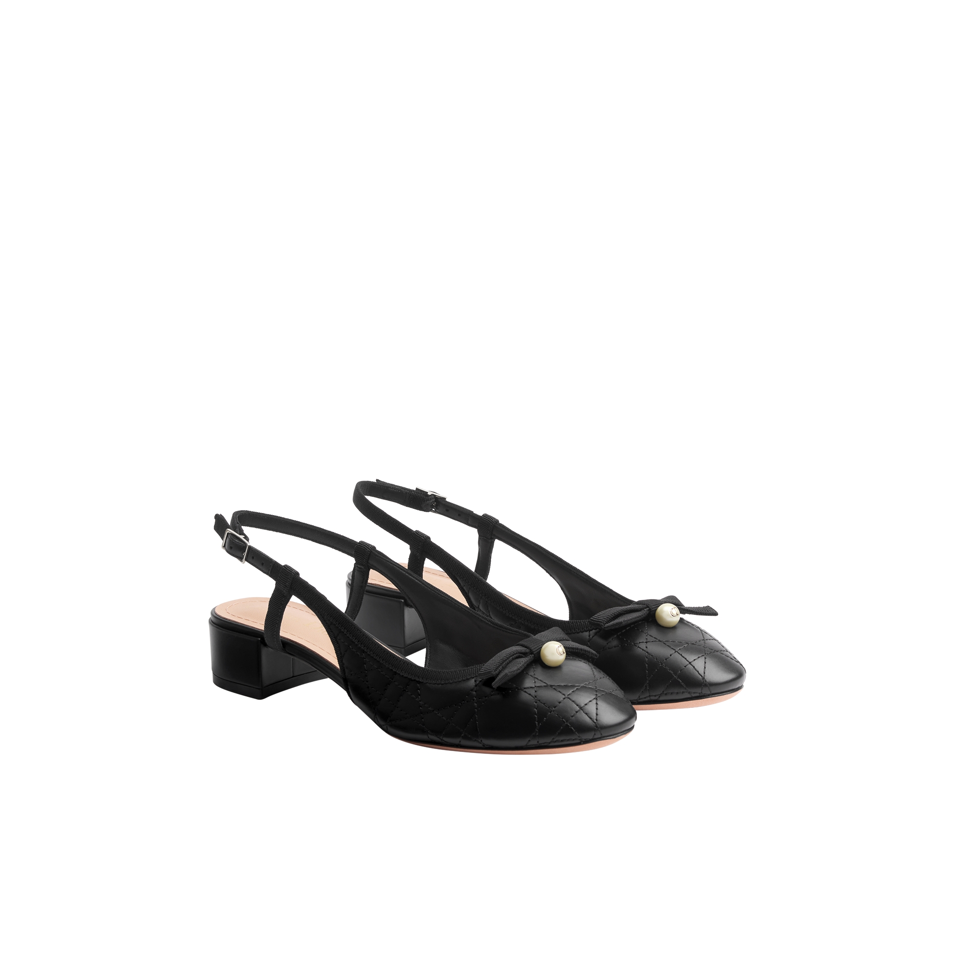 Dior Ballet Slingback Pump Black Quilted Cannage Calfskin E03