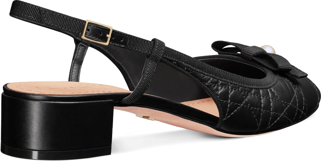 DIOR | Dior Ballet スリングバックパンプス カナージュ キルティング カーフスキン