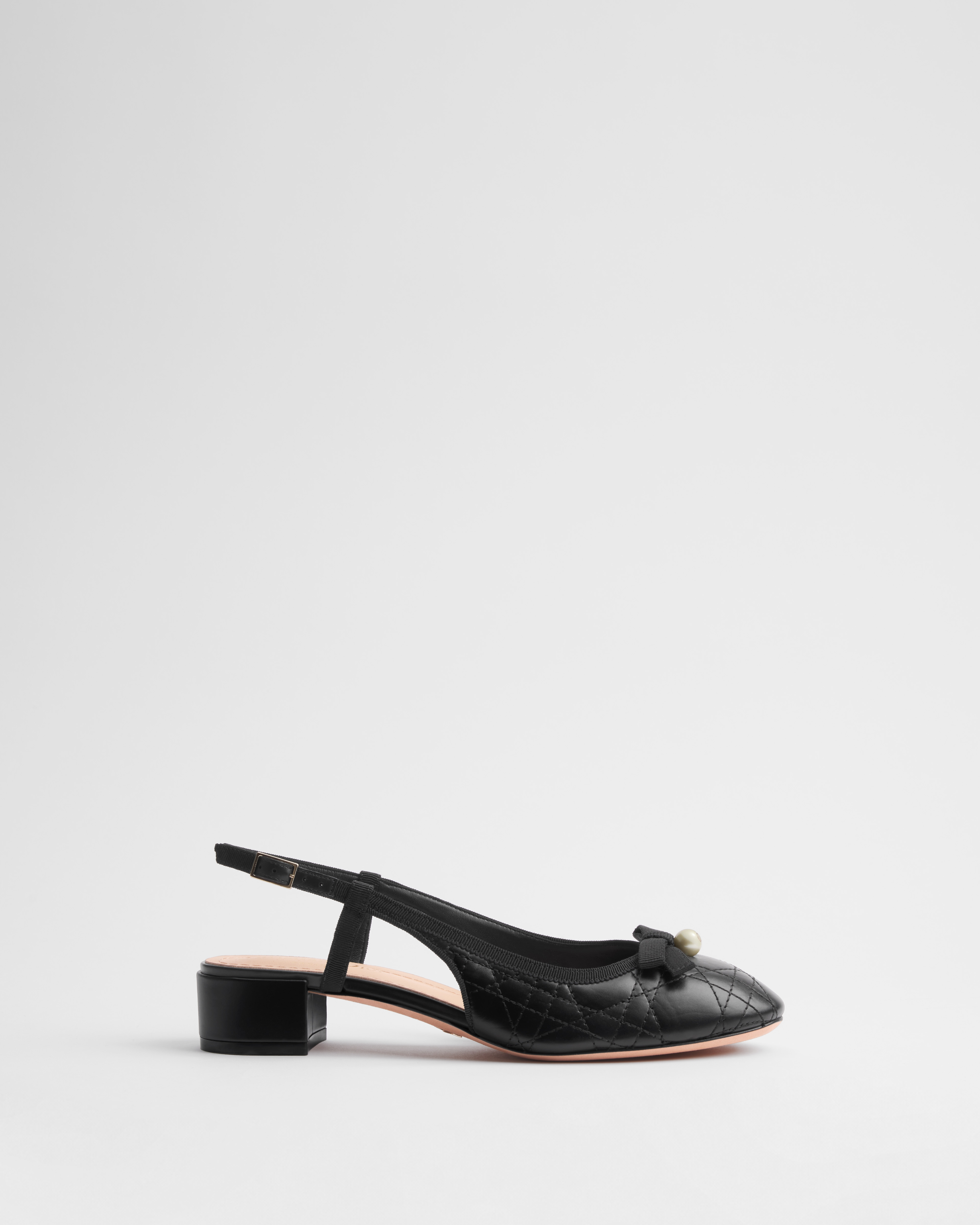 Dior Ballet Slingback Pump Black Quilted Cannage Calfskin E02