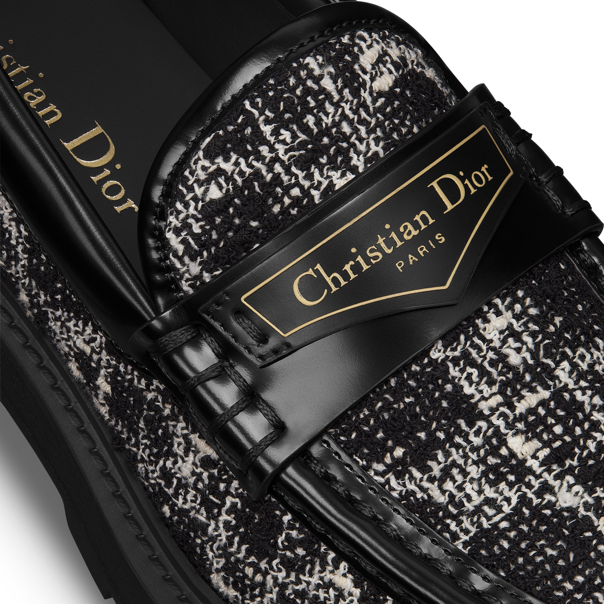 DIOR | Dior Boy プラットフォーム ローファー マイクロカナージュ