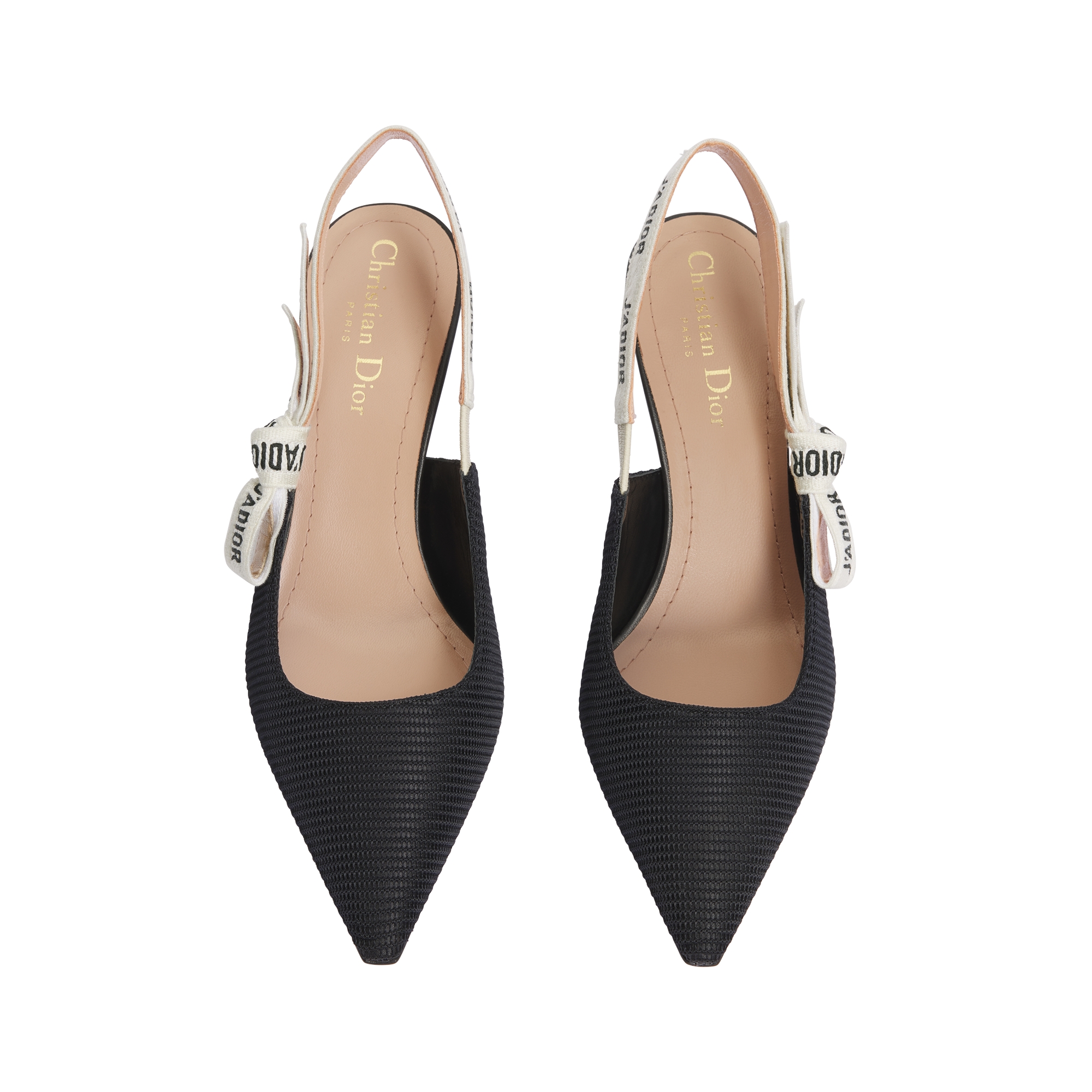 J'Adior Slingback Pump Black Technical Fabric E06