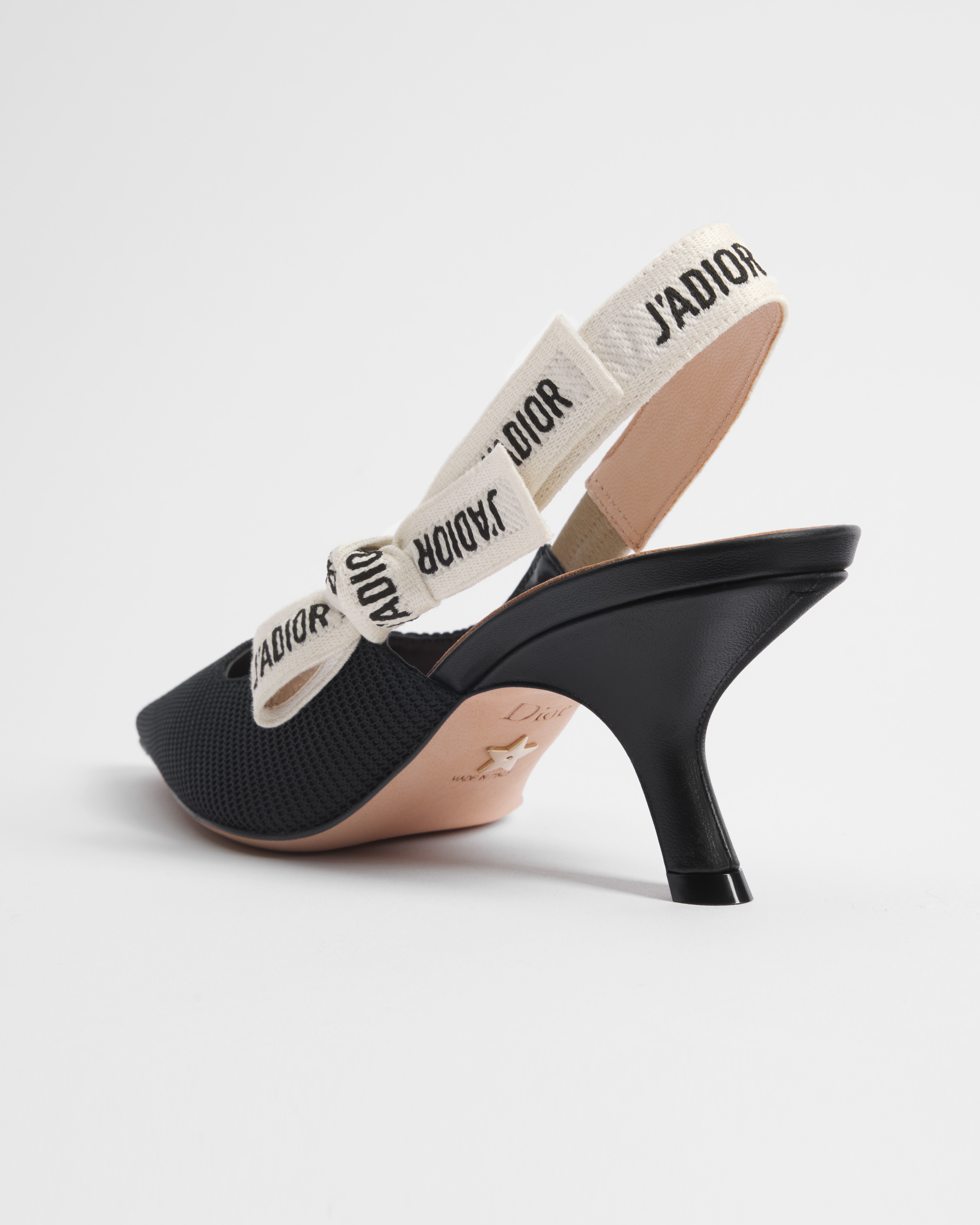 J'Adior Slingback Pump Black Technical Fabric E05