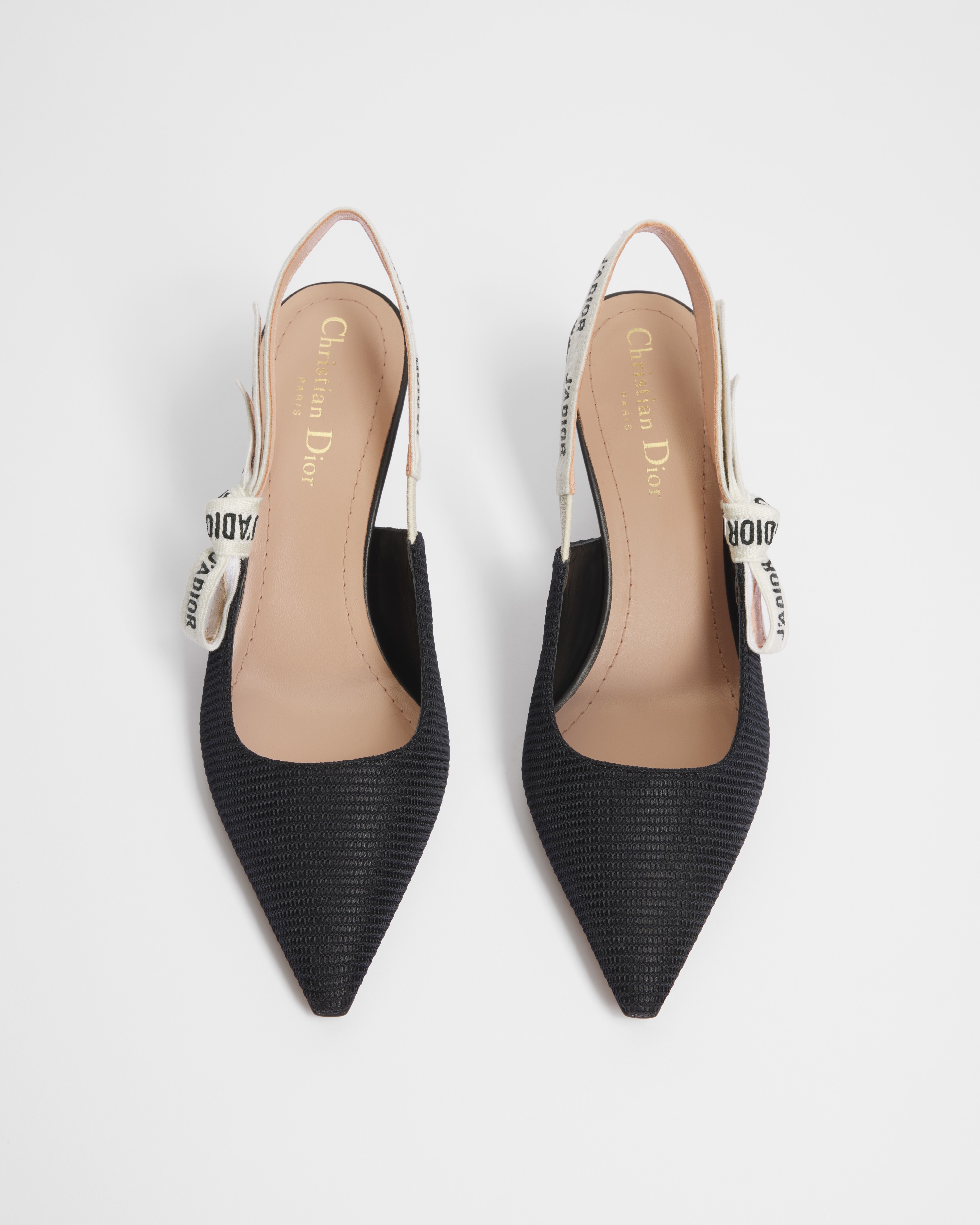 J'Adior Slingback Pump Black Technical Fabric E06