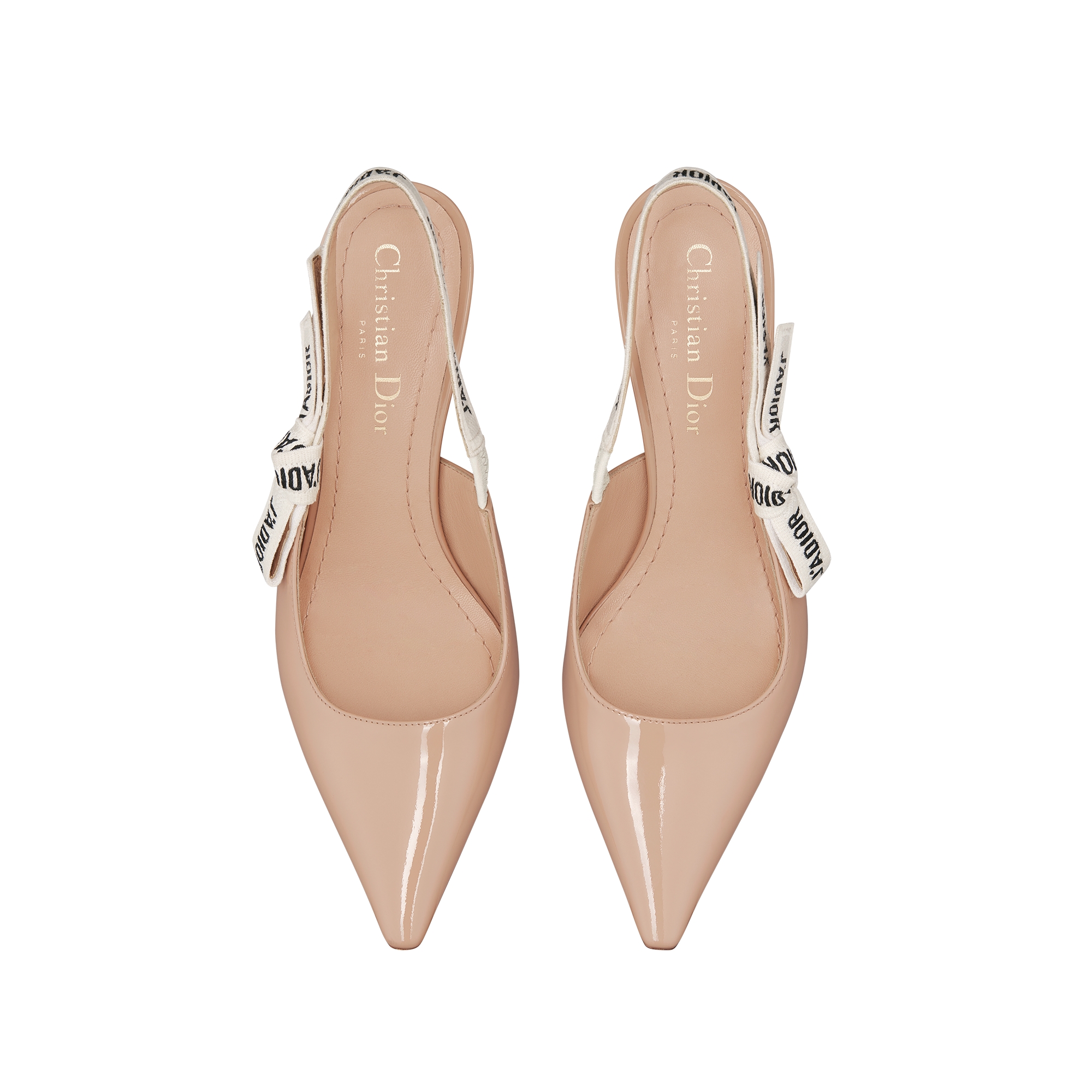 J'Adior Slingback Pump Nude Patent Calfskin E06