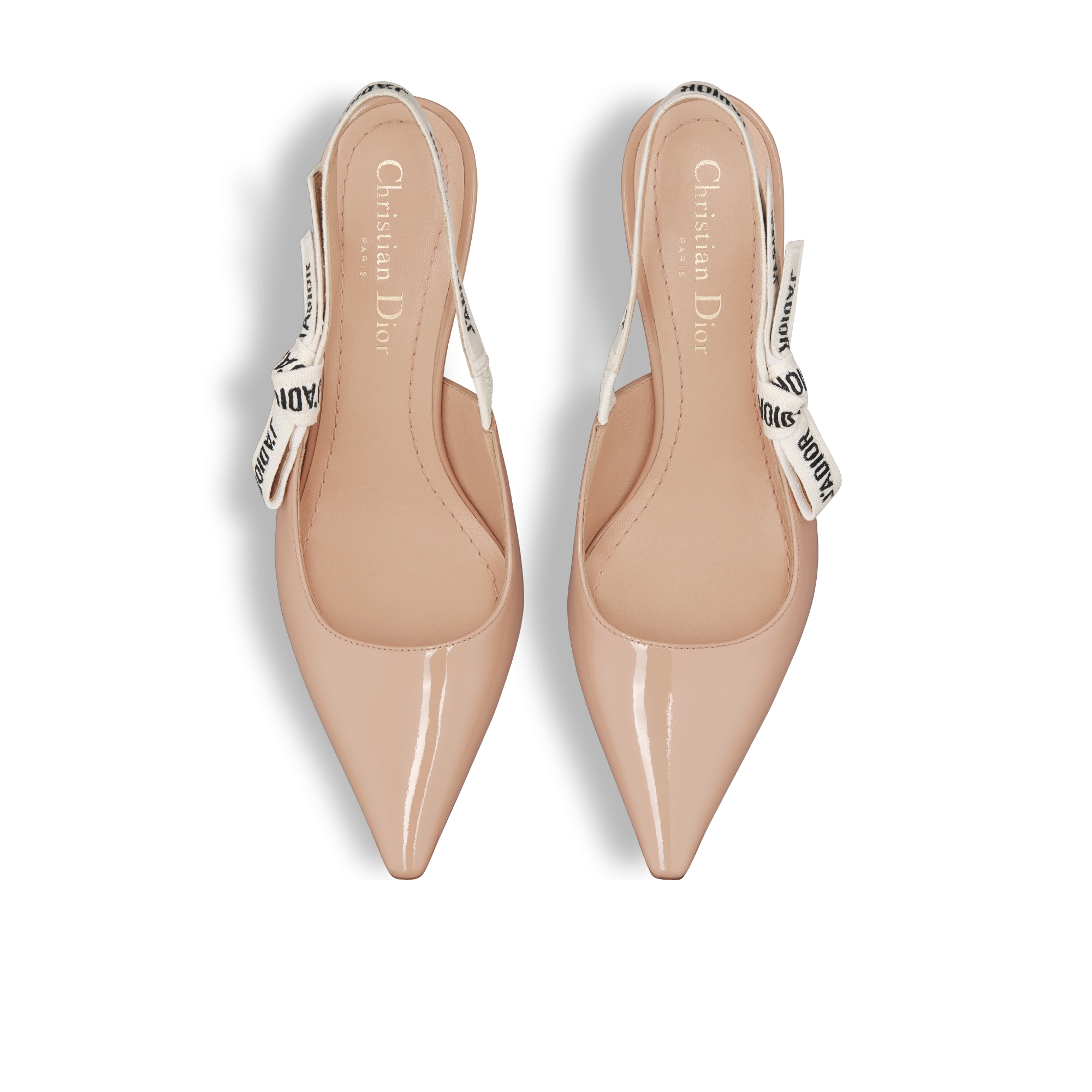 J'Adior Slingback Pump Nude Patent Calfskin E06