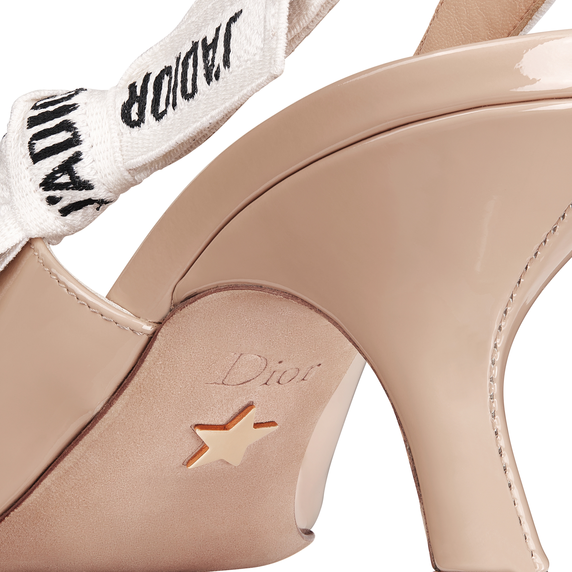 J'Adior Slingback Pump Nude Patent Calfskin E09
