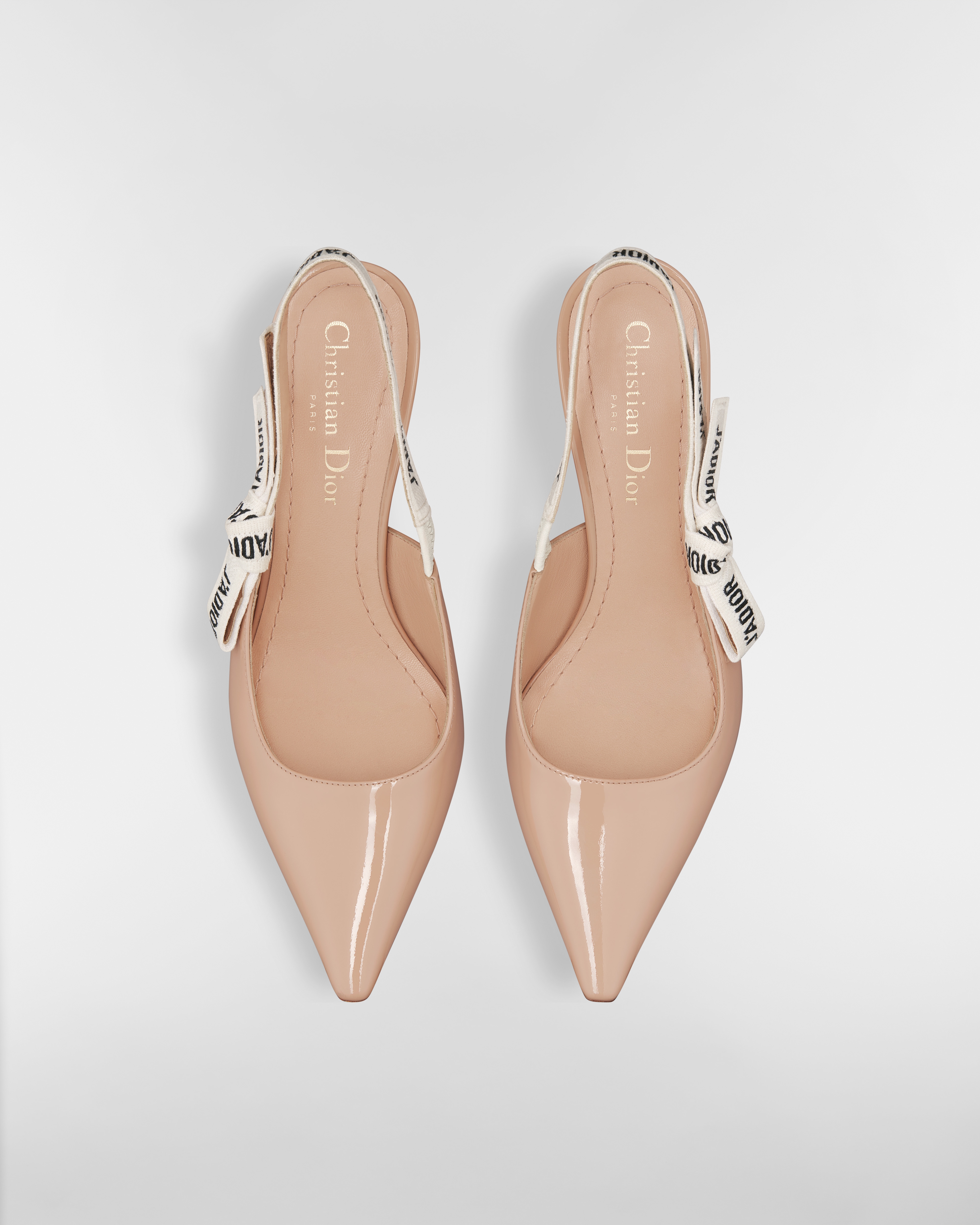 J'Adior Slingback Pump Nude Patent Calfskin E06