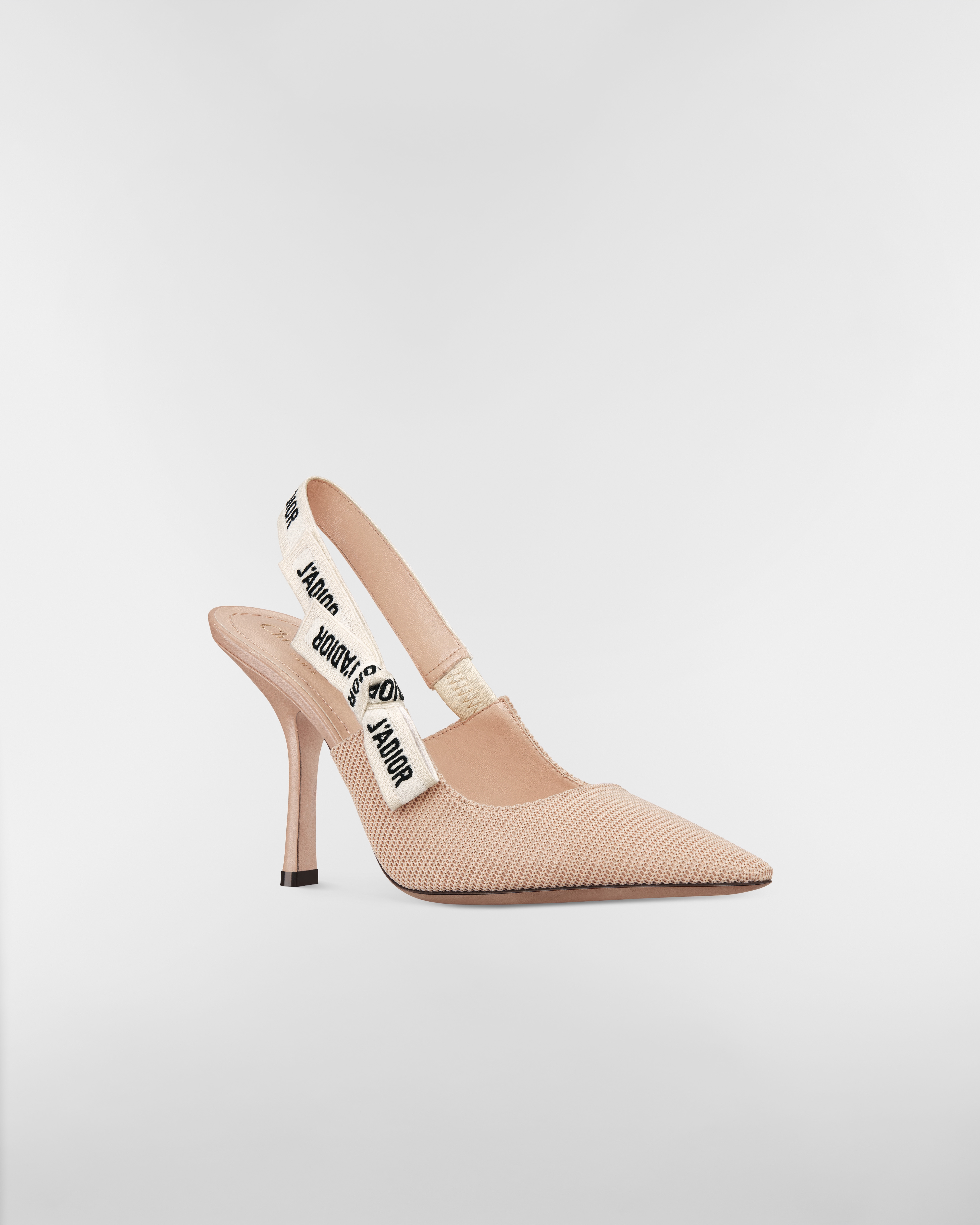 J'Adior 露跟高跟鞋 裸色科技布料 E03