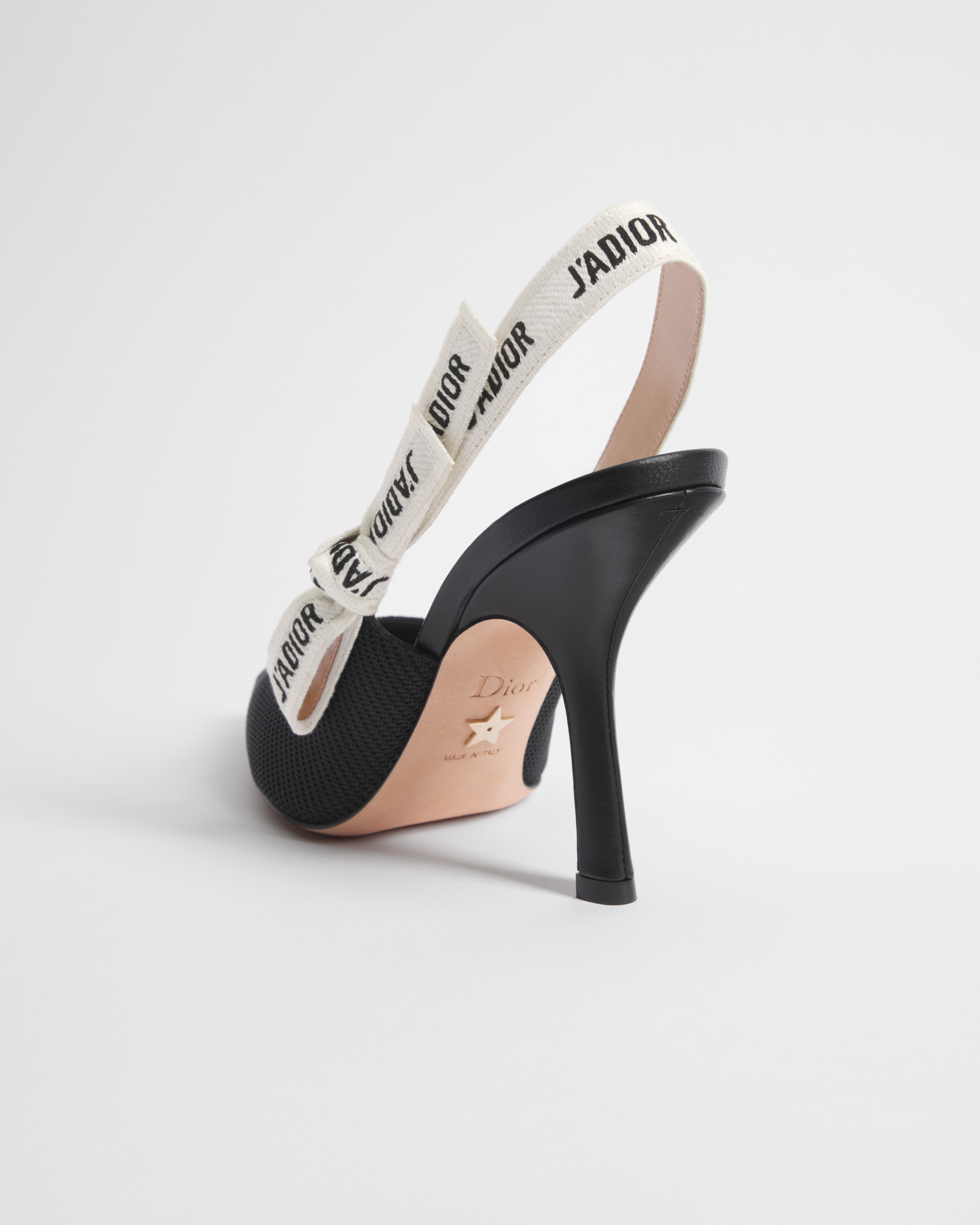 J'Adior Slingback Pump Black Technical Fabric E05