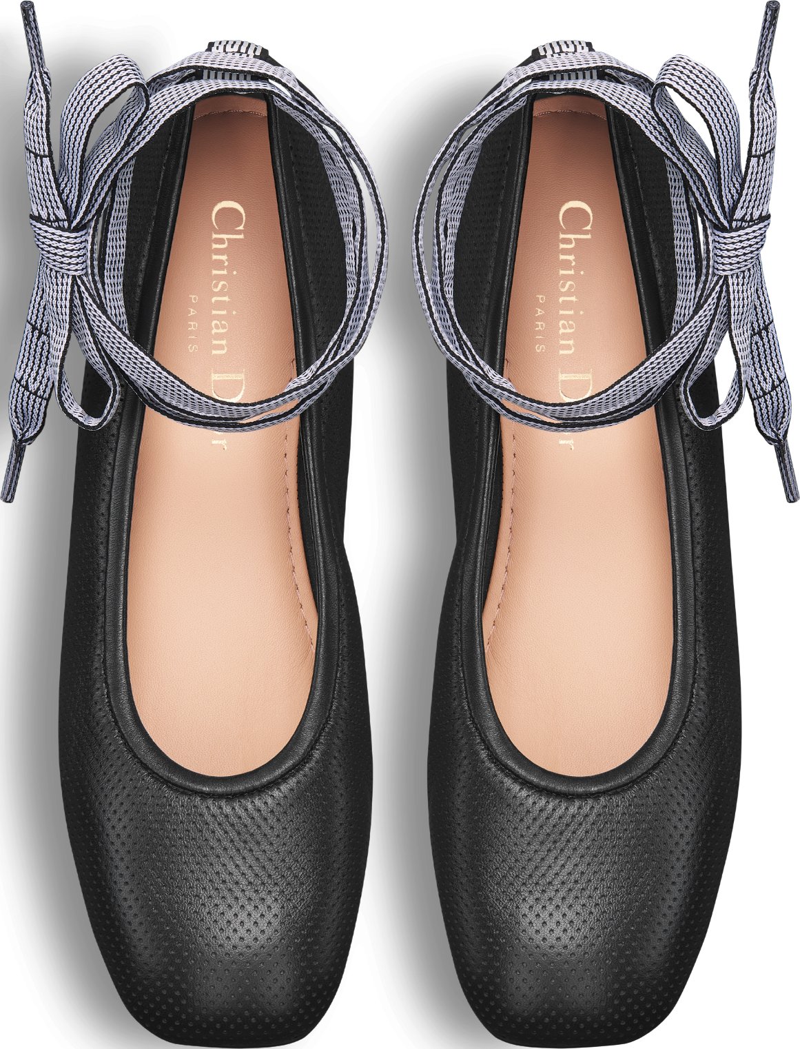 D-Journey Lace-Up Ballet Flat Top shot view