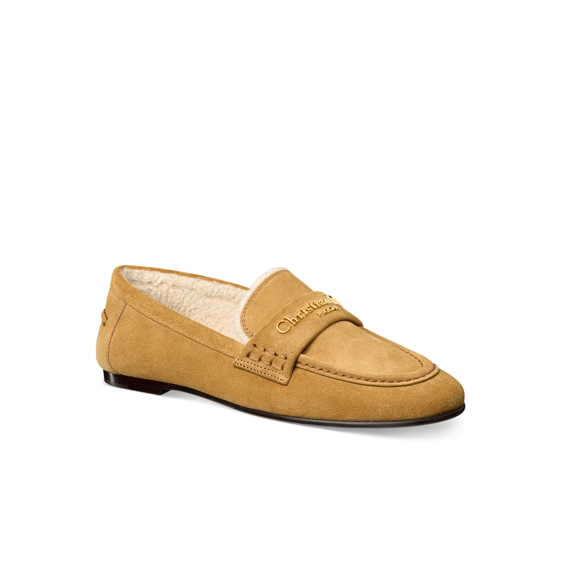 DiorAlps Dior Boy Loafer Kalbsveloursleder in Kamelbraun E03