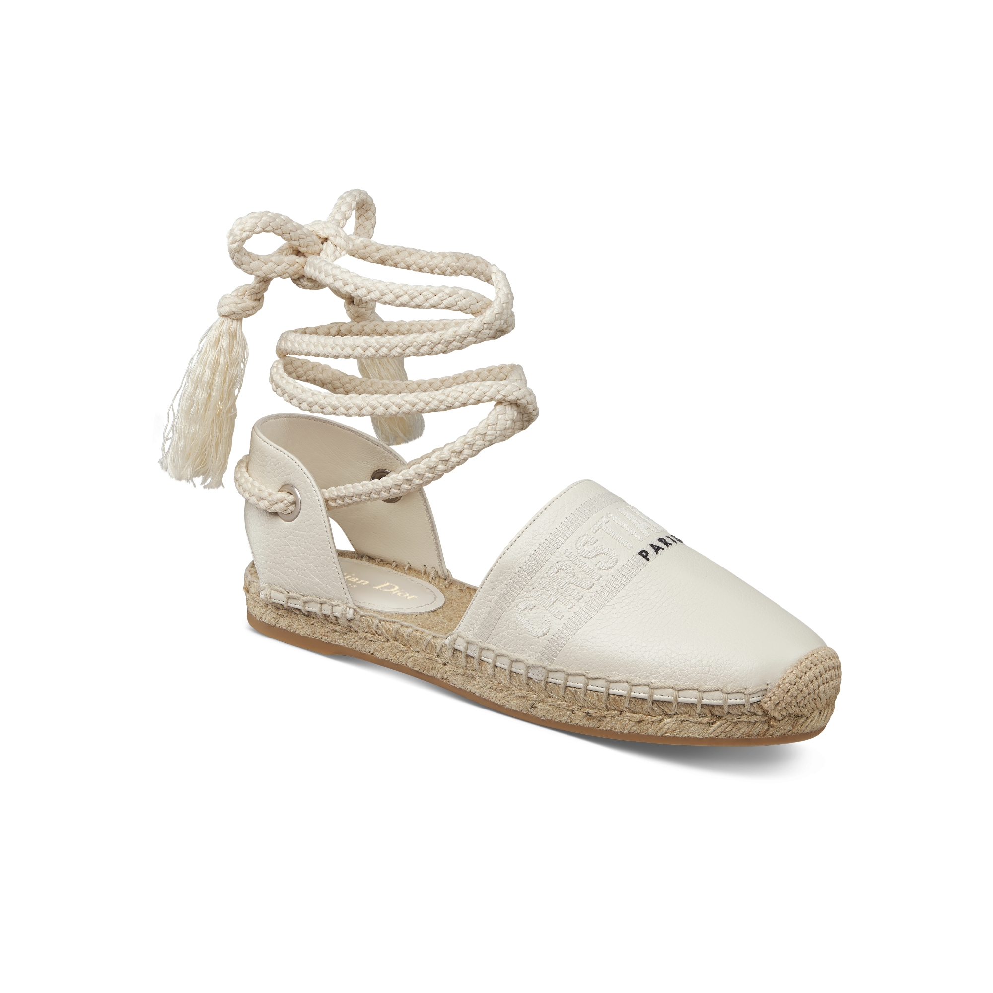 Espadrilla con lacci Dior Granville Pelle di vitello e cotone