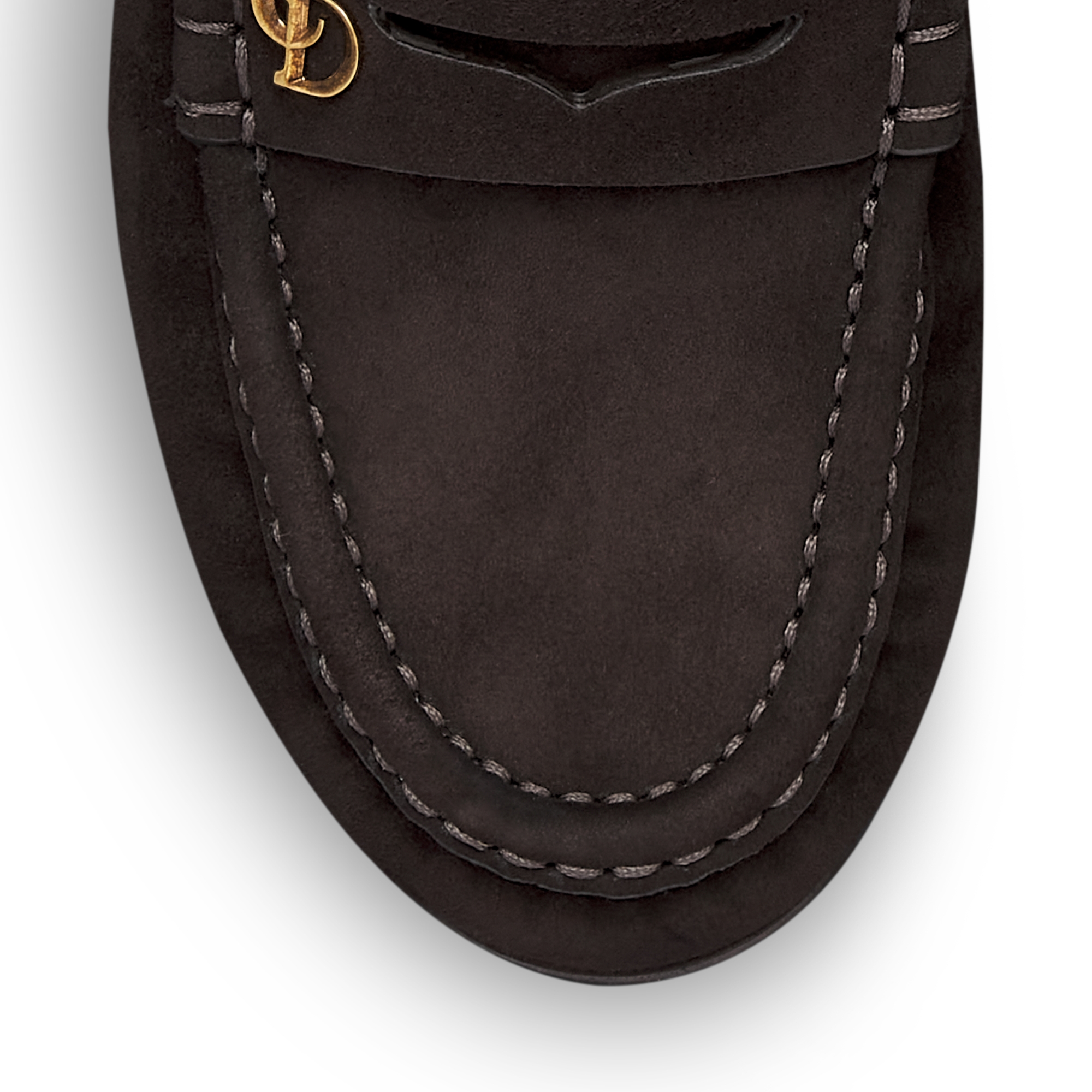 Dior Time Loafer Chocolate Brown Suede Goatskin E09