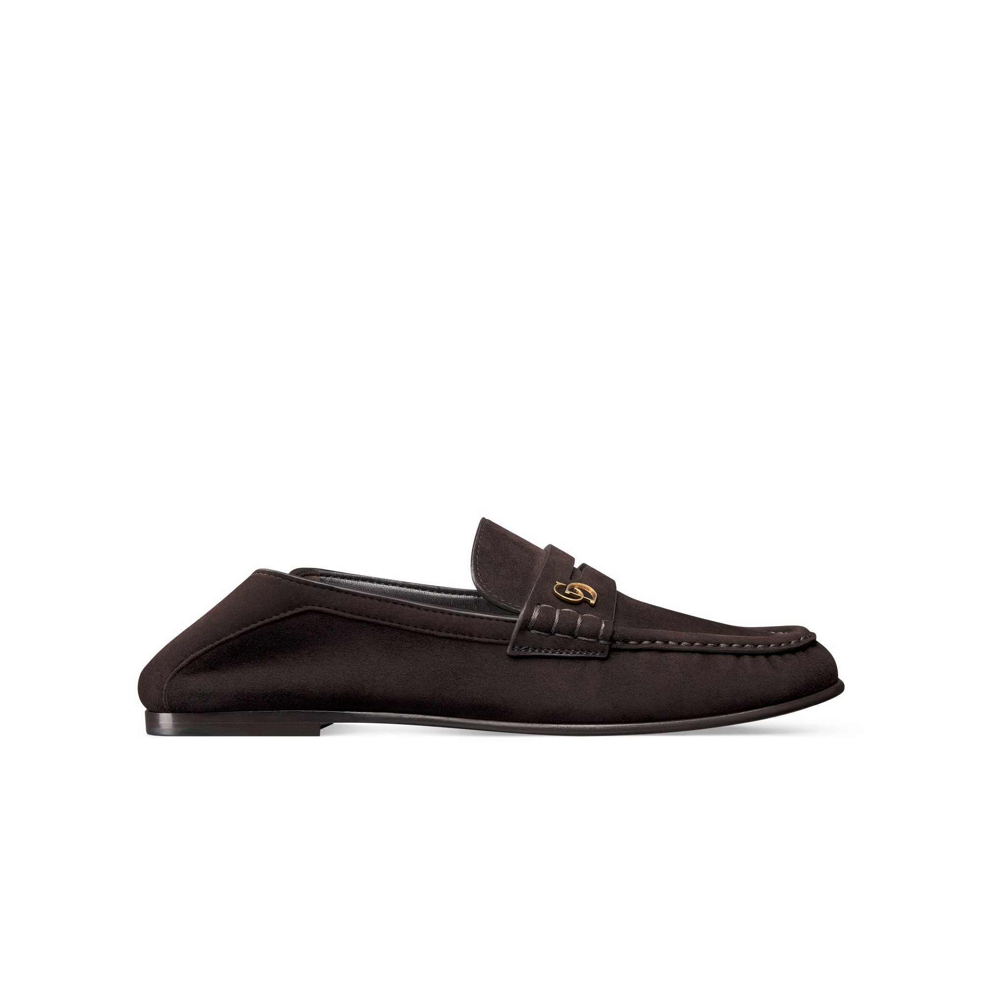Dior Time Loafer Chocolate Brown Suede Goatskin E10