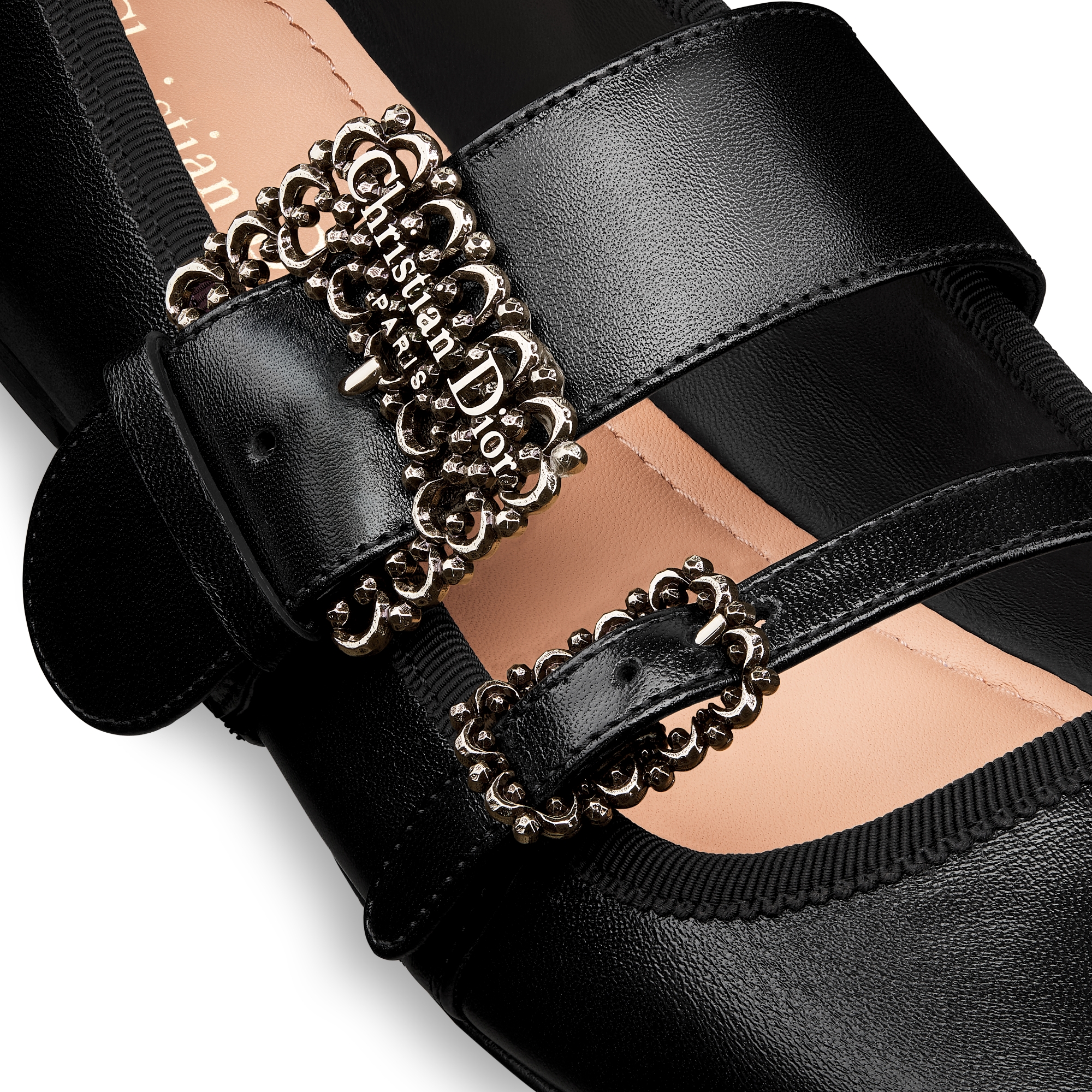 D-Romance Ballet Flat Black Lambskin E09