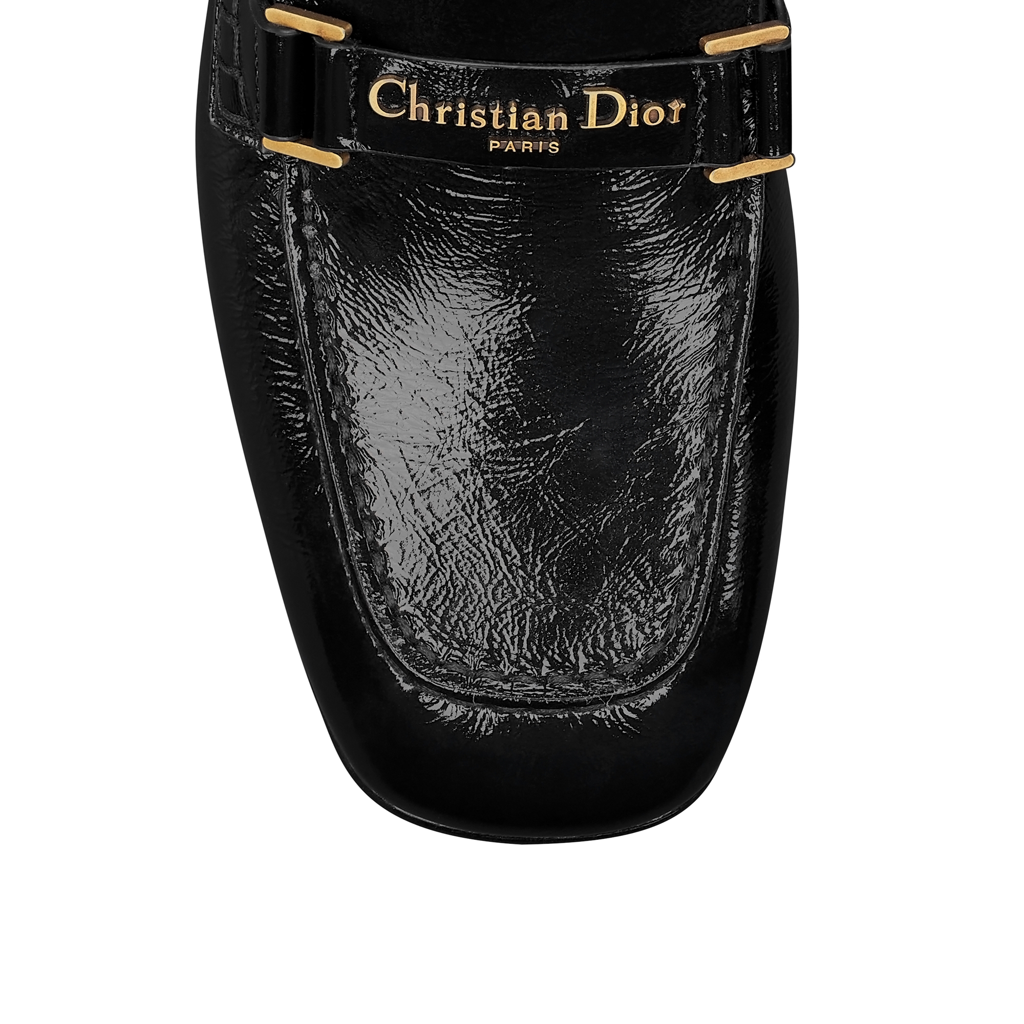Monsieur Dior Loafer Black Crinkled Patent Calfskin E09