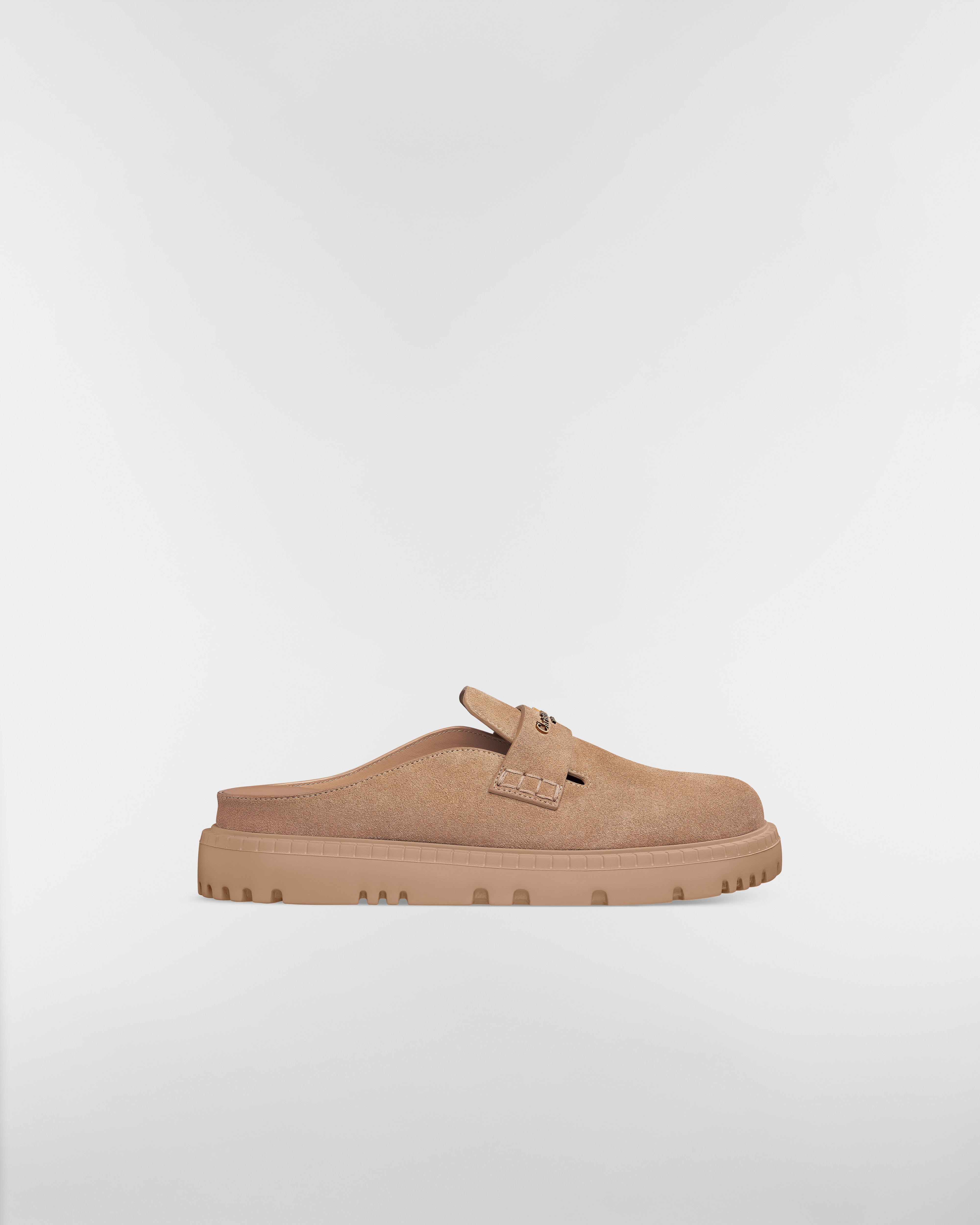 Sabot Dior Boy Pelle di vitello scamosciata color corda E02