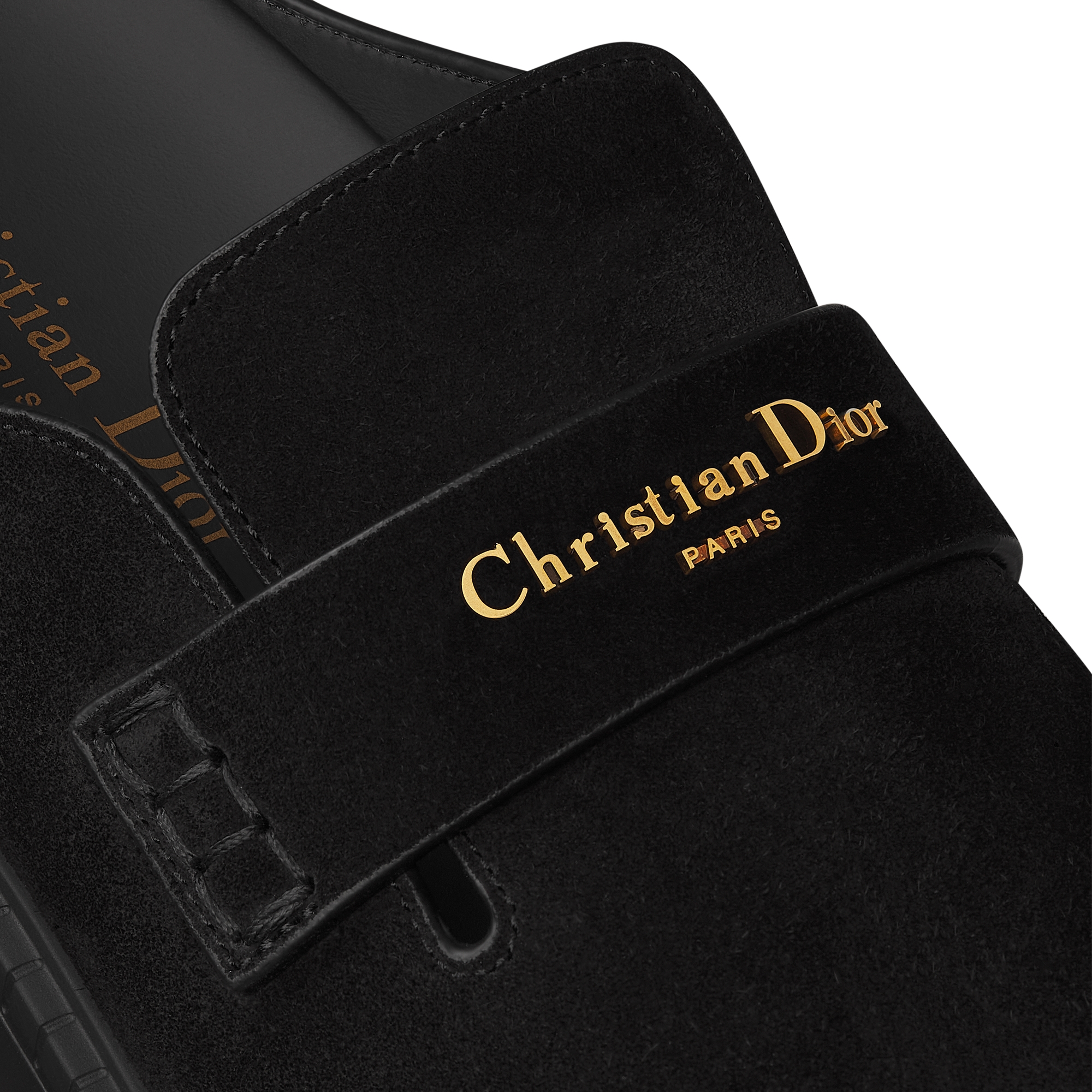 Dior Boy Mule Black Suede Calfskin E09