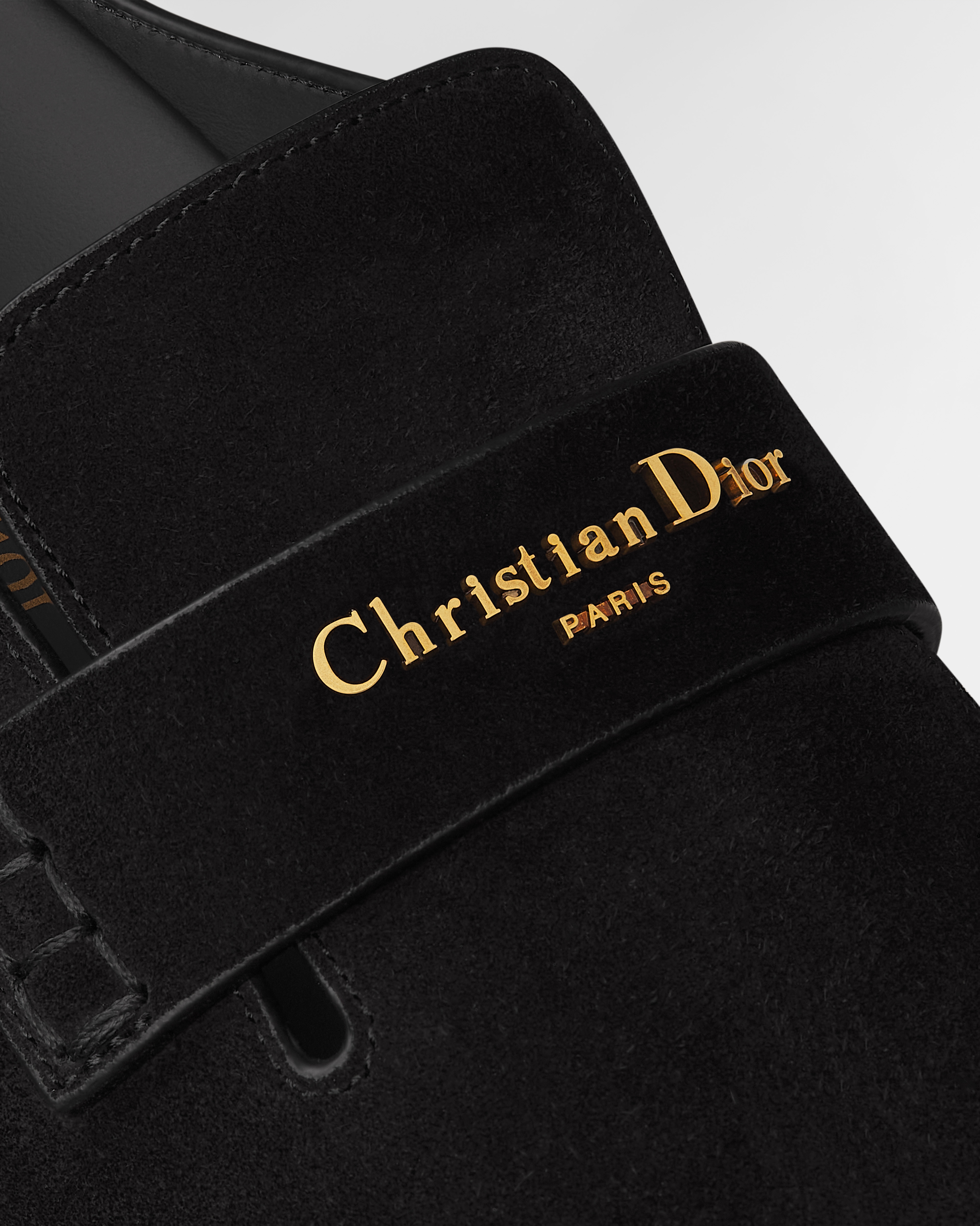 Dior Boy Mule Black Suede Calfskin E09