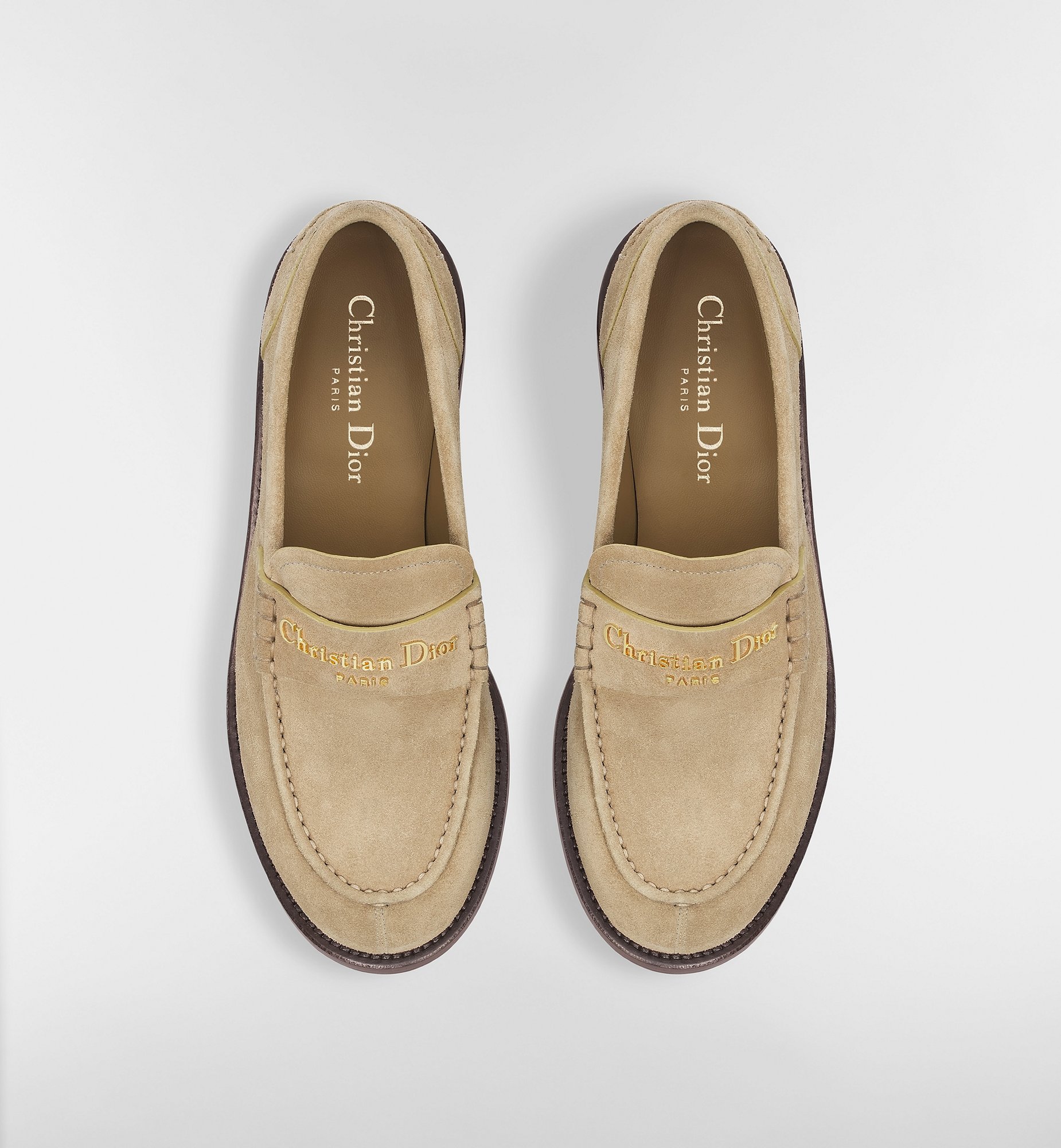 Mocassino in pelle scamosciata, marrone scuro | Max Mara Mocassino in pelle scamosciata, marrone scuro | Max Mara