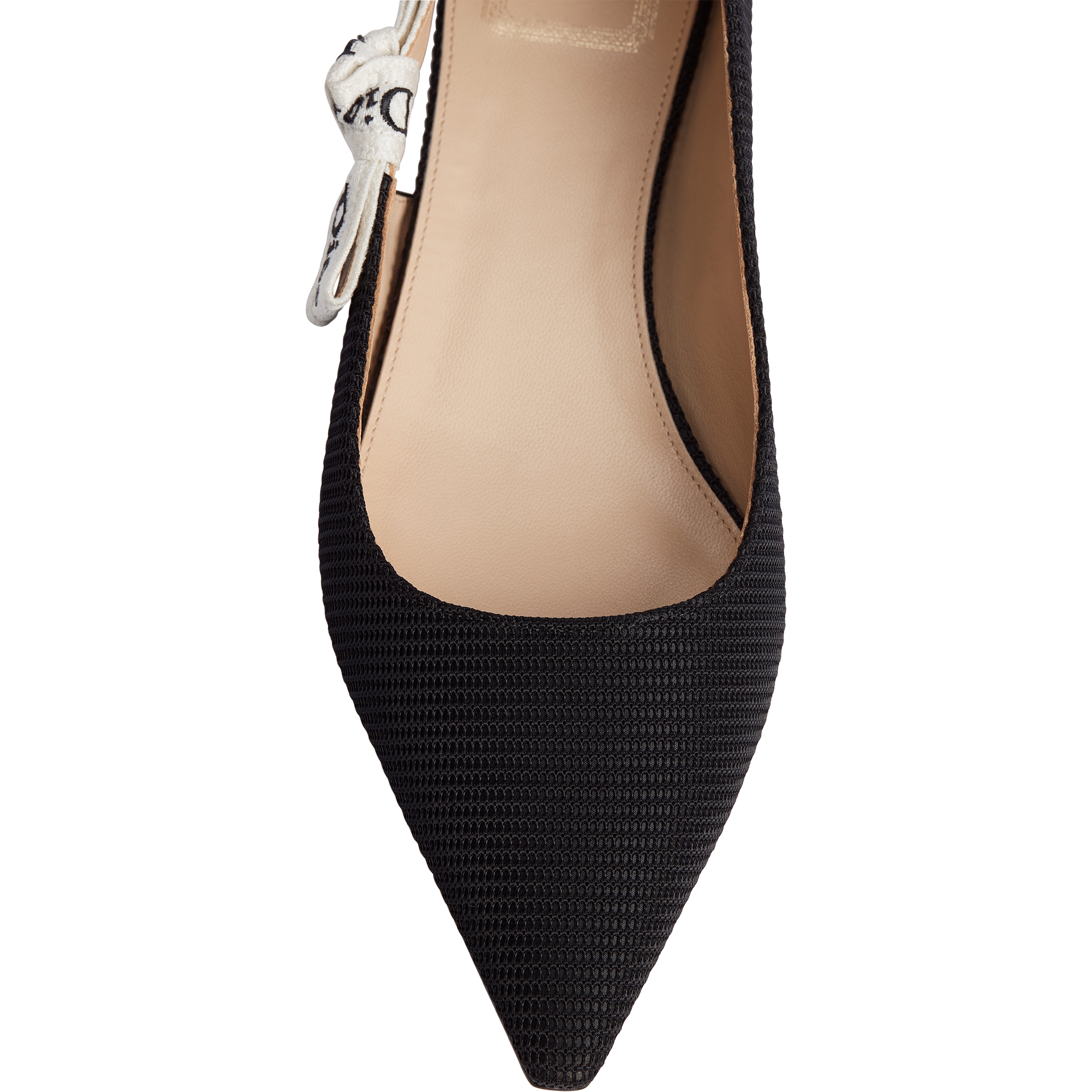 J'Adior Ballet Flat Black Technical Fabric E10