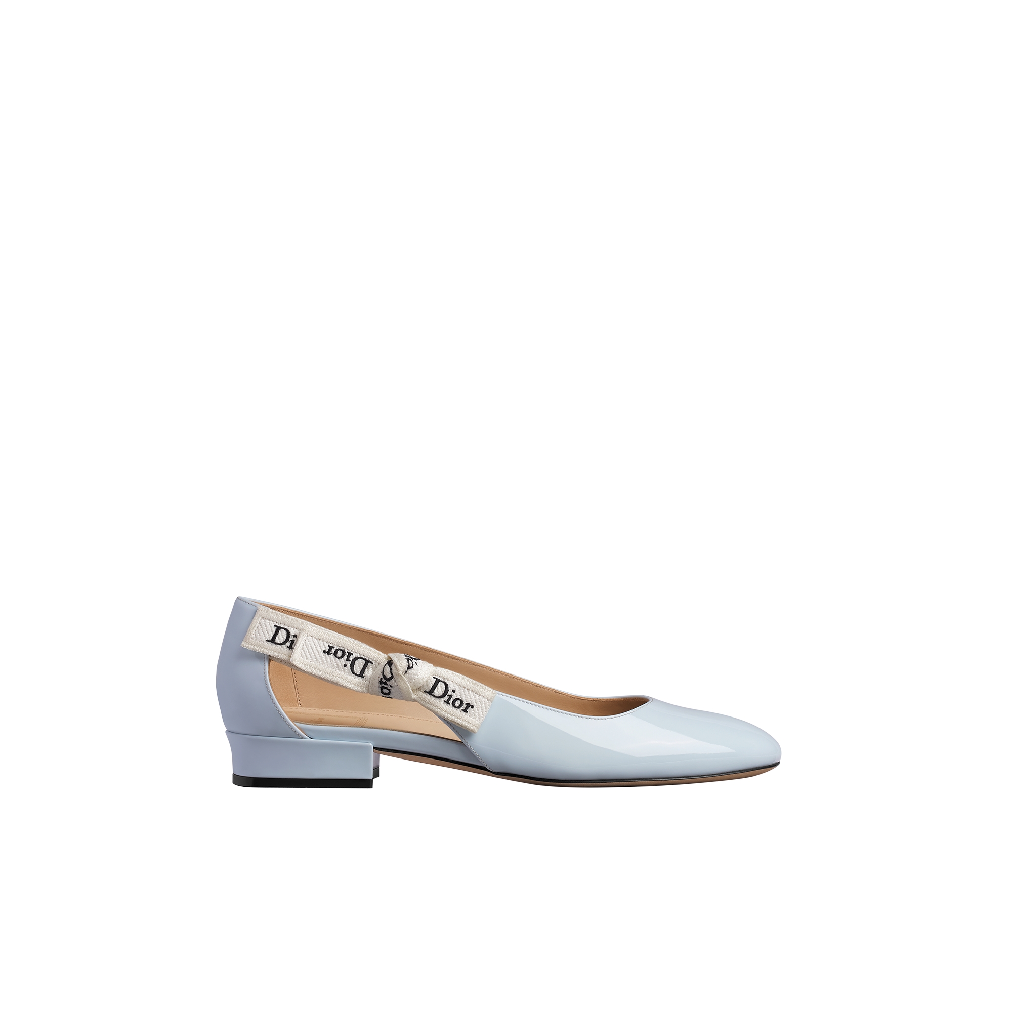 J'Adior Ballet Flat Ice Lagoon Patent Calfskin E02