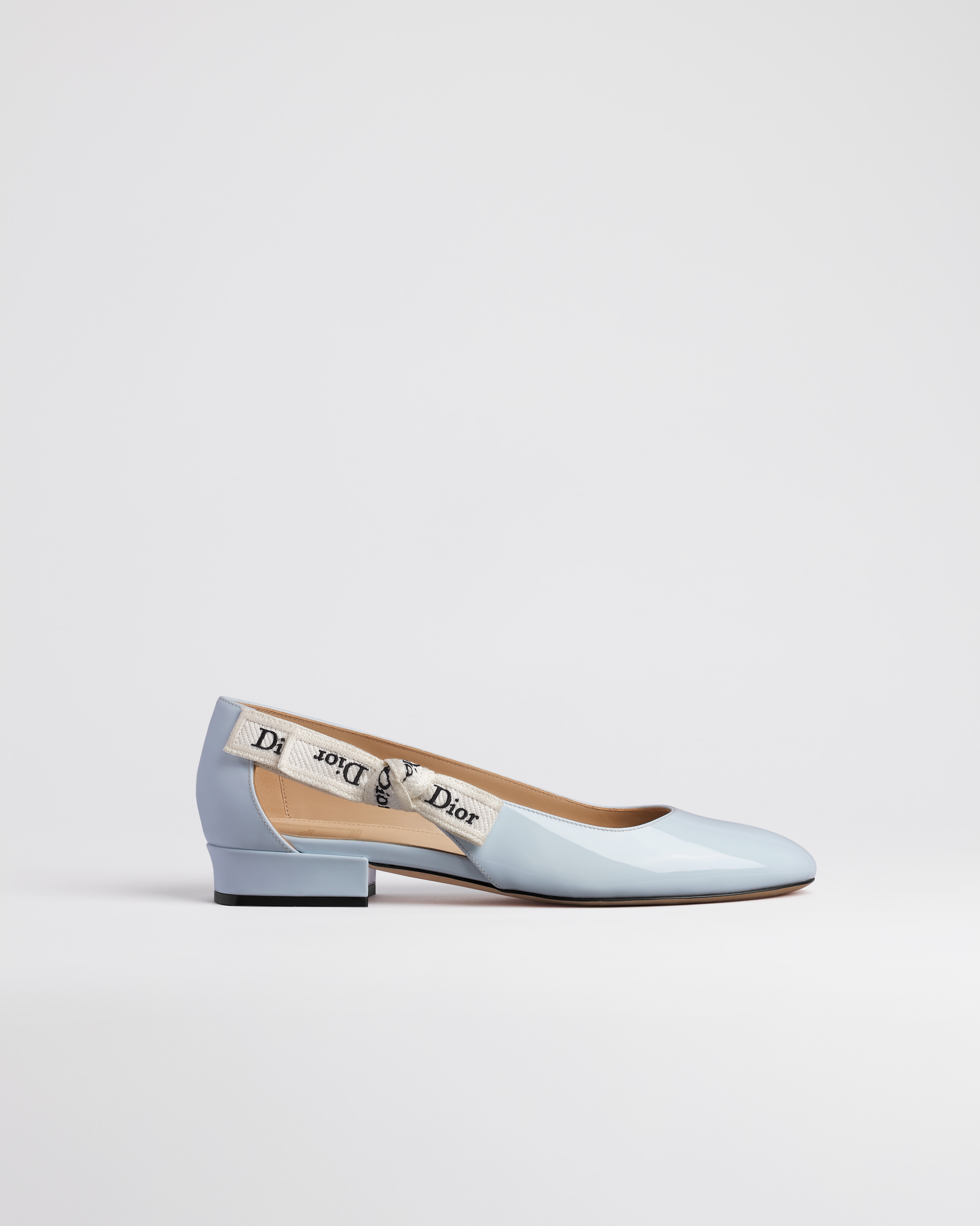 J'Adior Ballet Flat Ice Lagoon Patent Calfskin E02